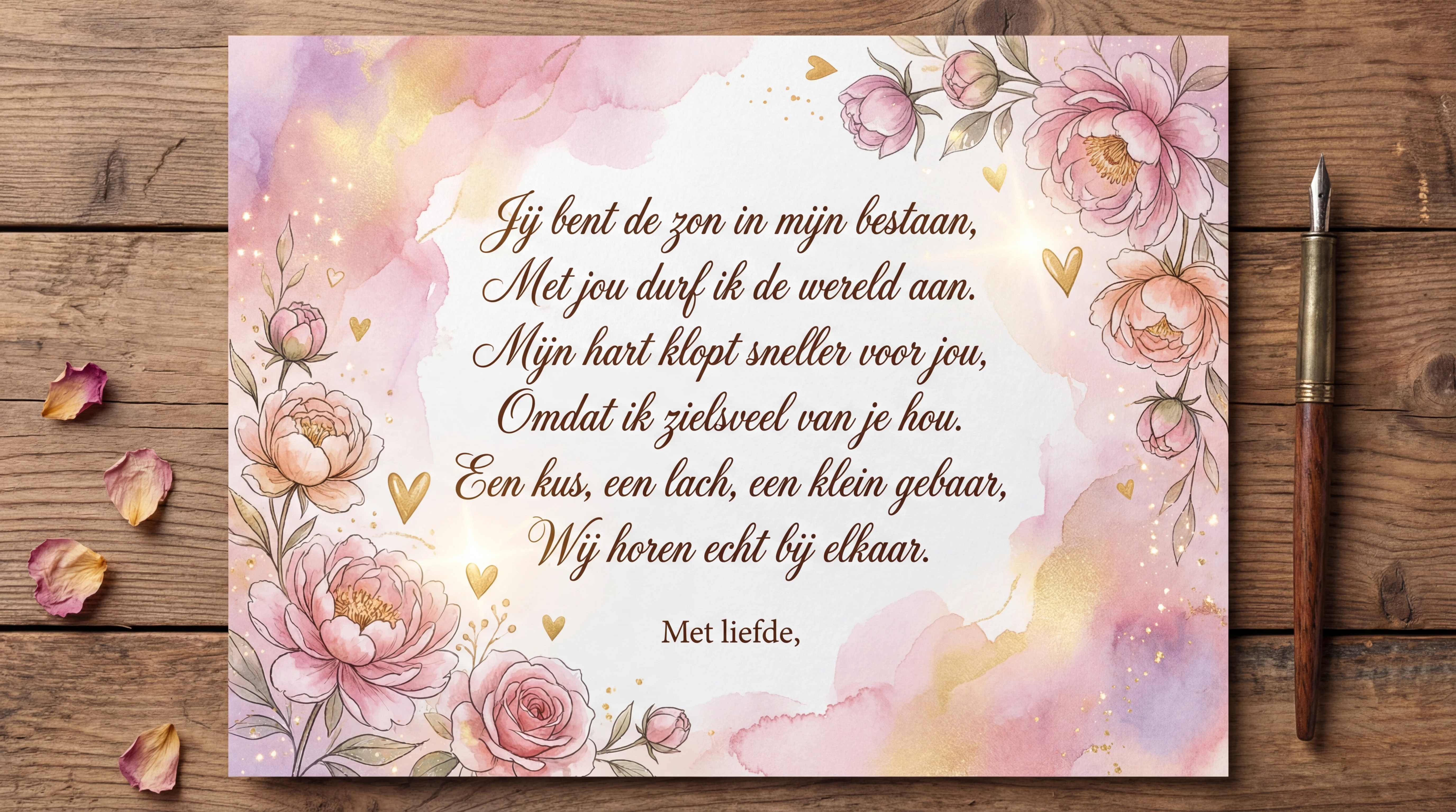 Valentijnskaartje voor mijn geliefde