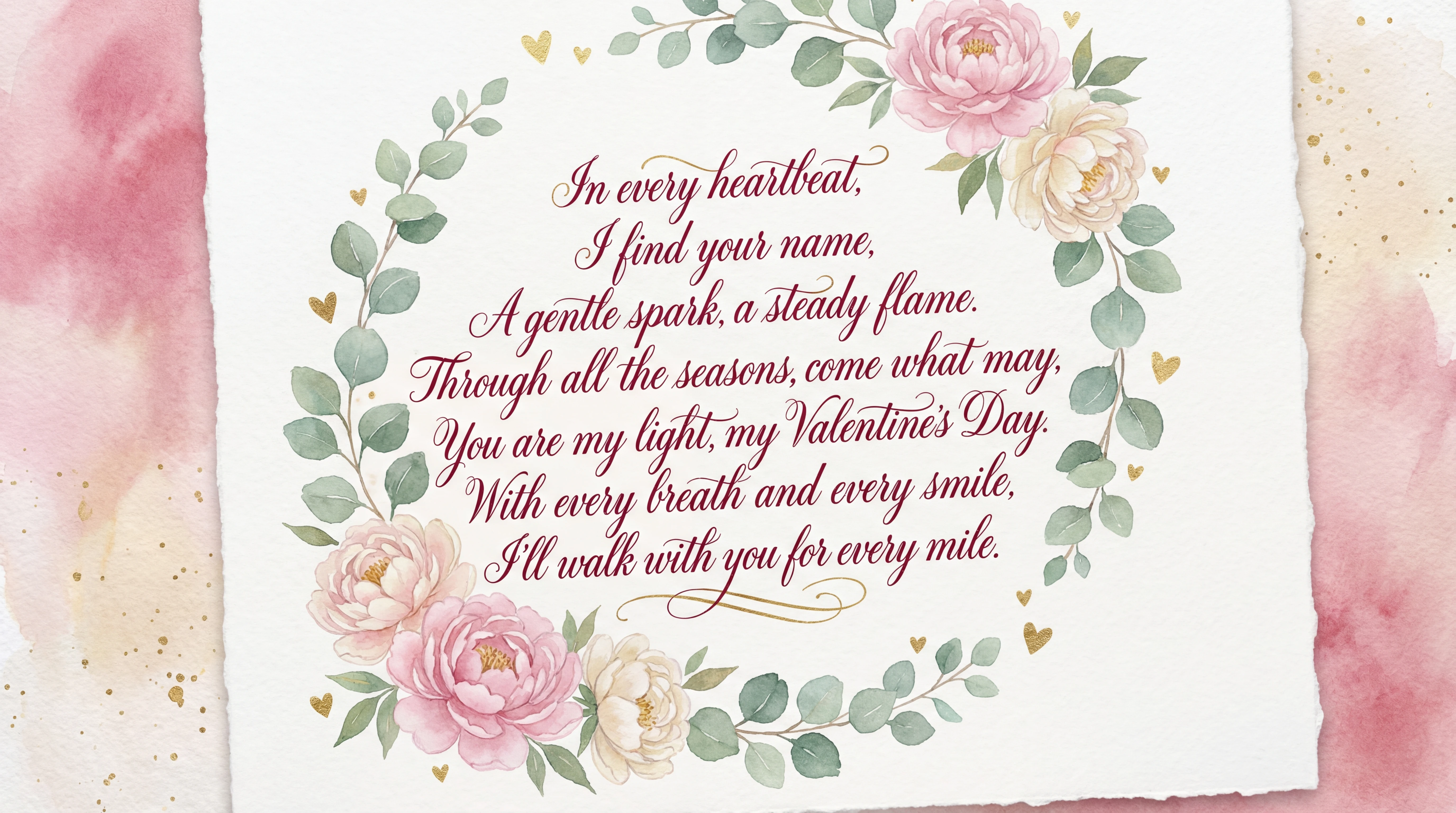 Valentine's Day card for partner