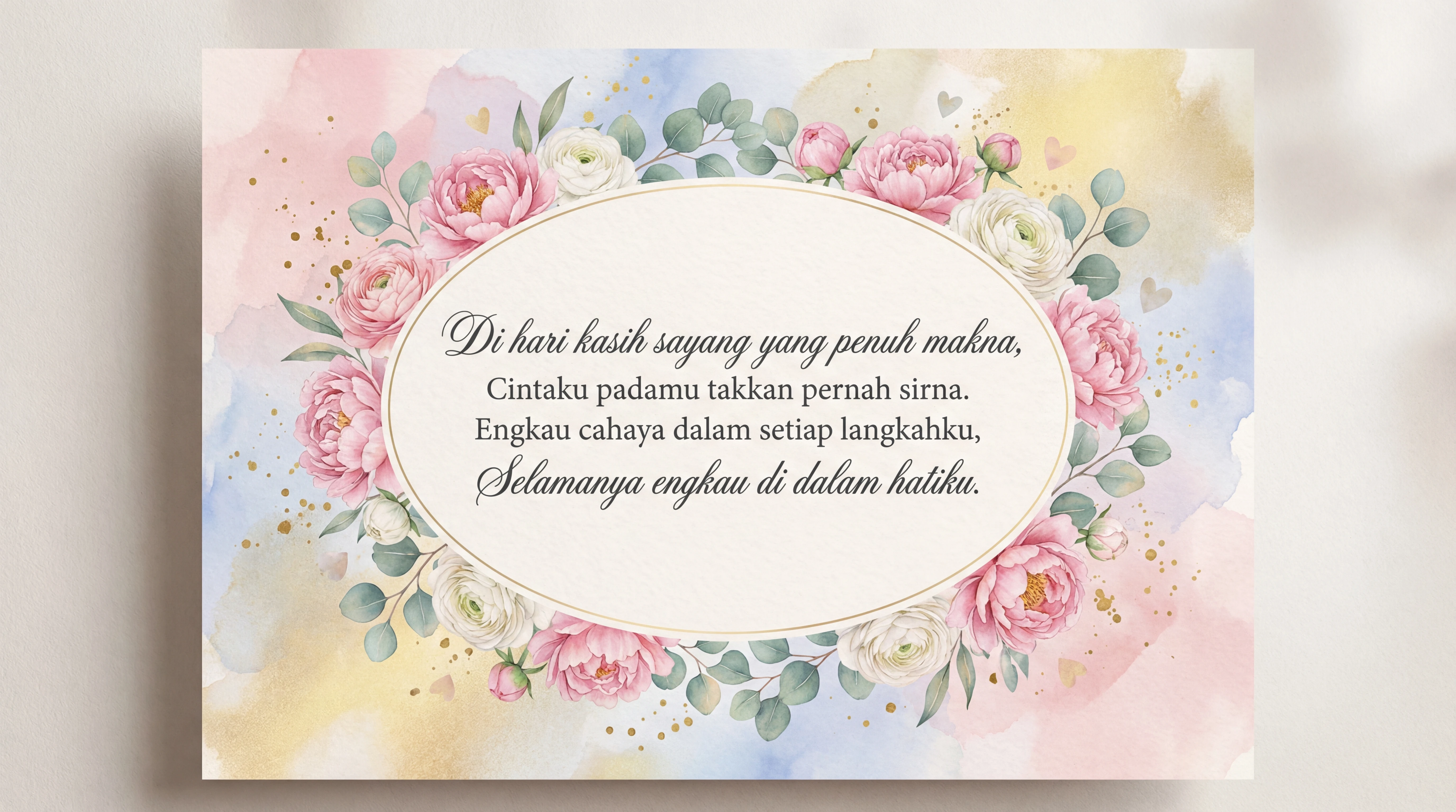 Kartu ucapan Hari Valentine untuk orang terkasih