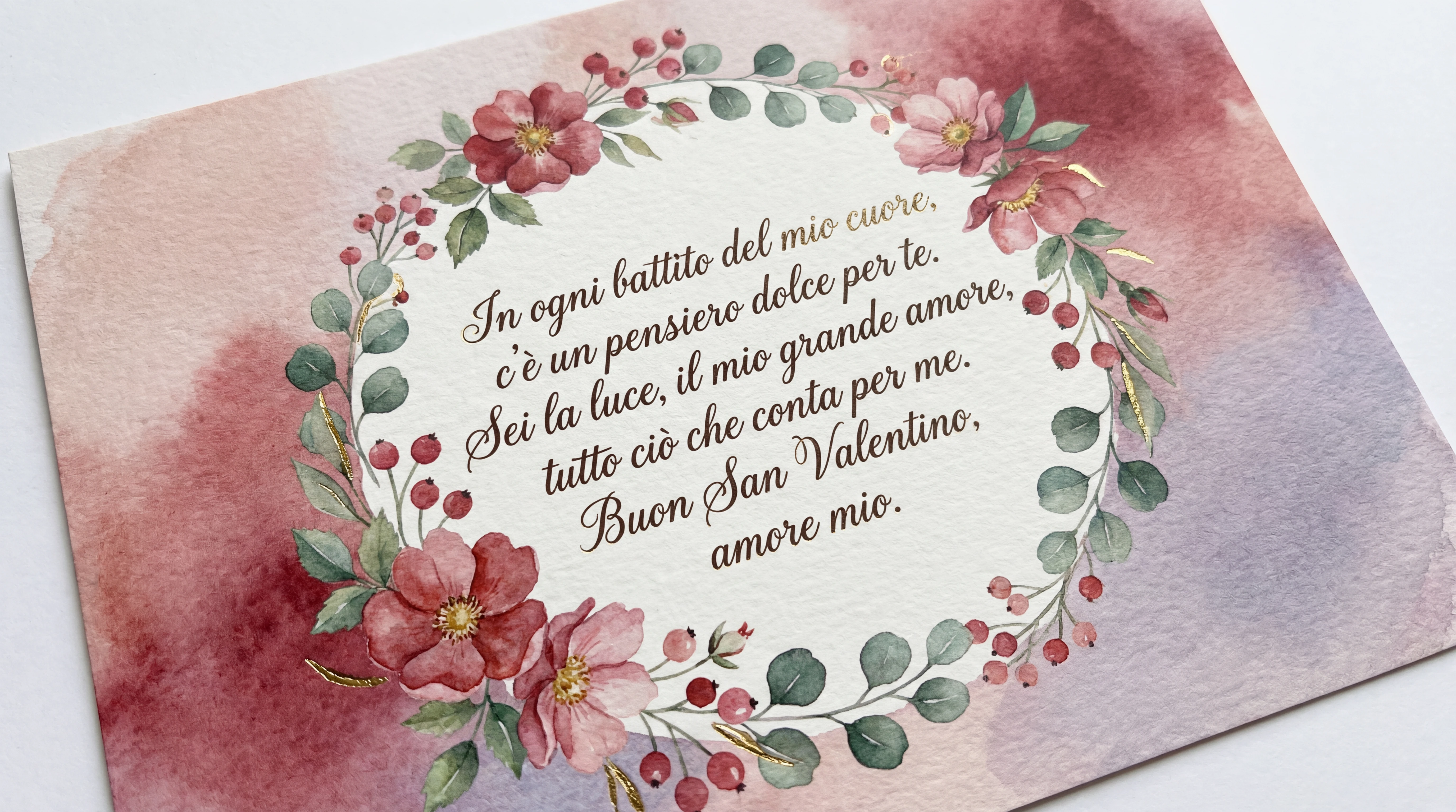 biglietto d'amore per San Valentino per il mio fidanzato