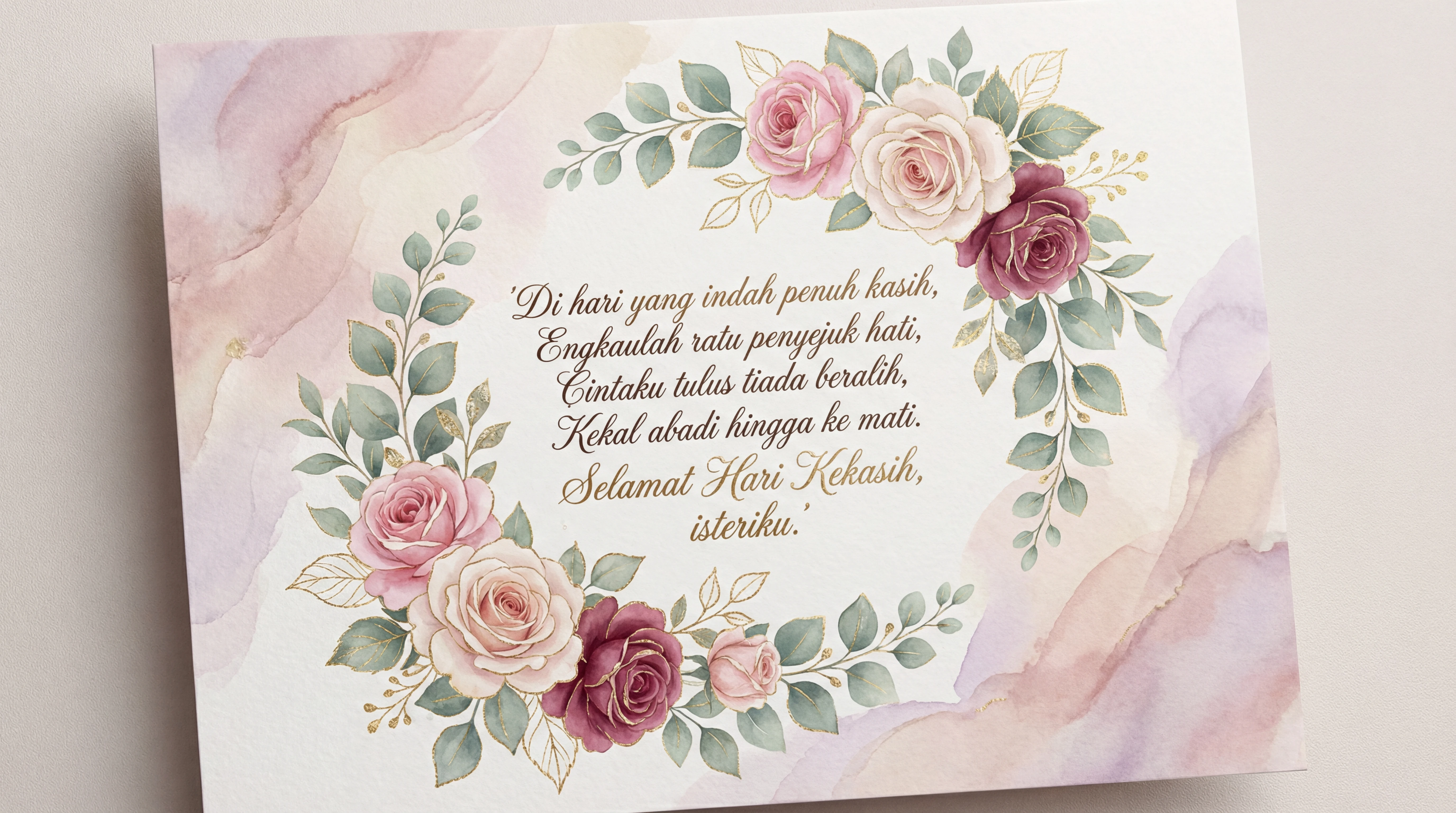 ucapan Hari Kekasih untuk isteri tercinta