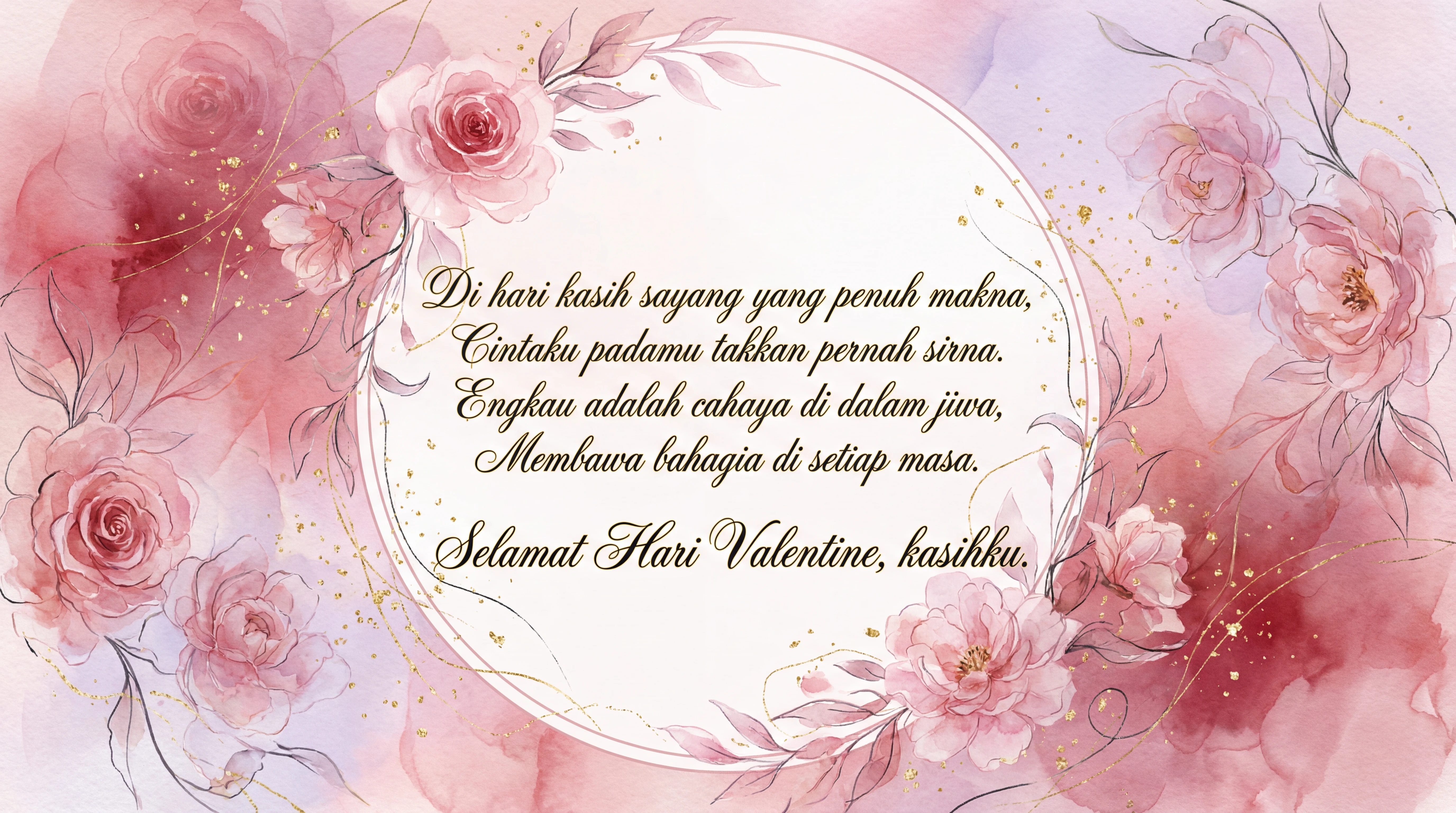 Kartu ucapan Hari Valentine untuk orang terkasih