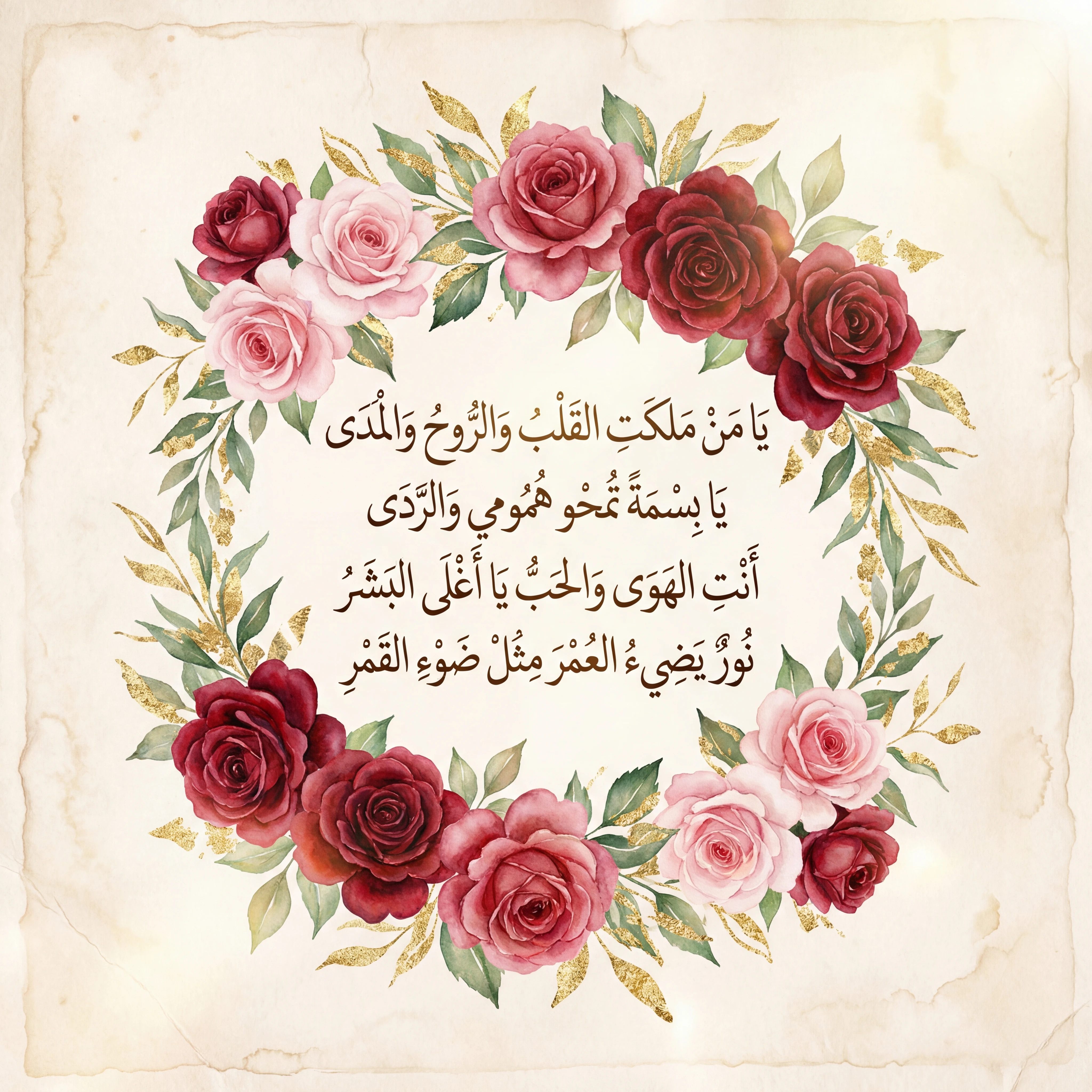 بطاقة تهنئة بعيد الحب للزوجة