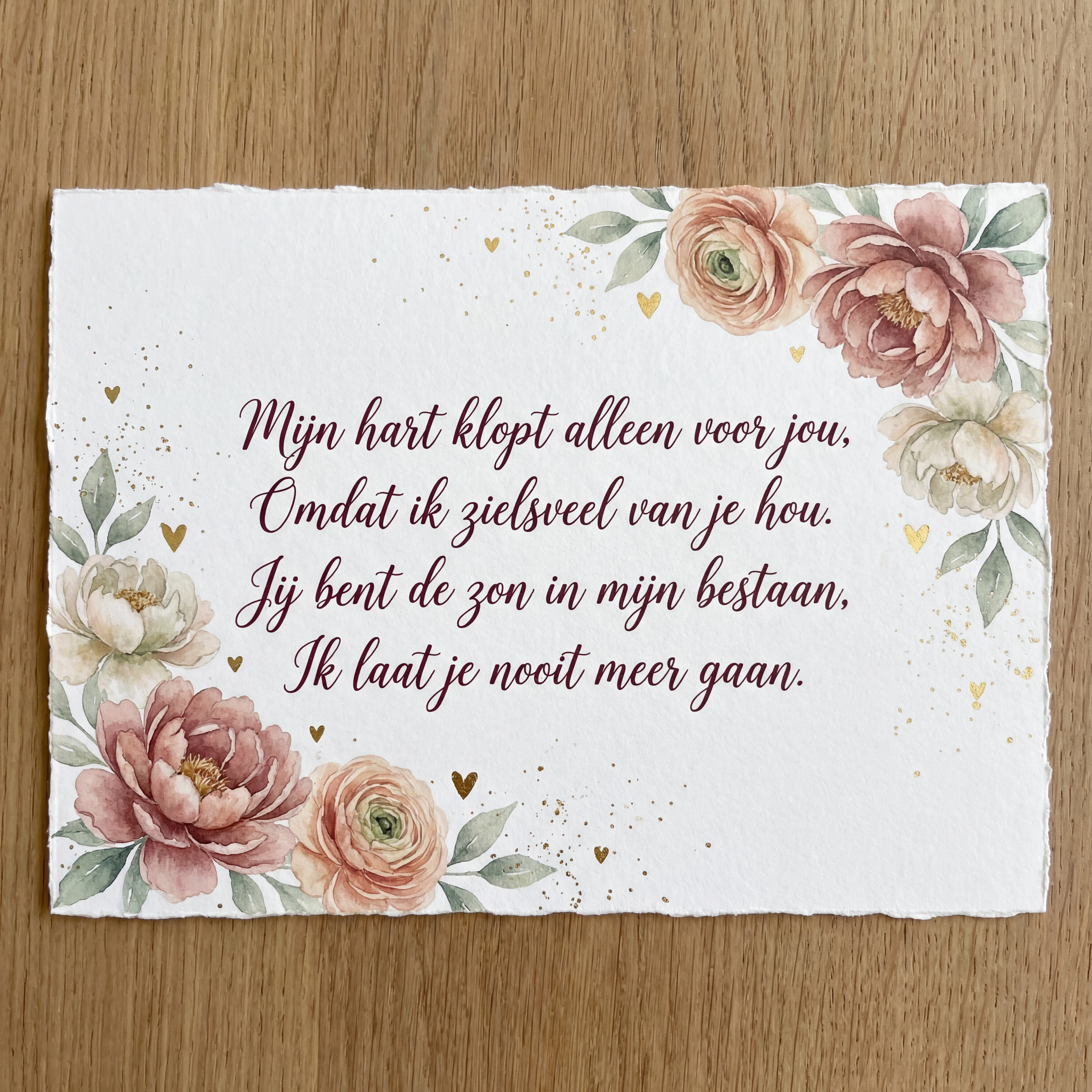 Valentijnskaartje voor mijn liefste schat