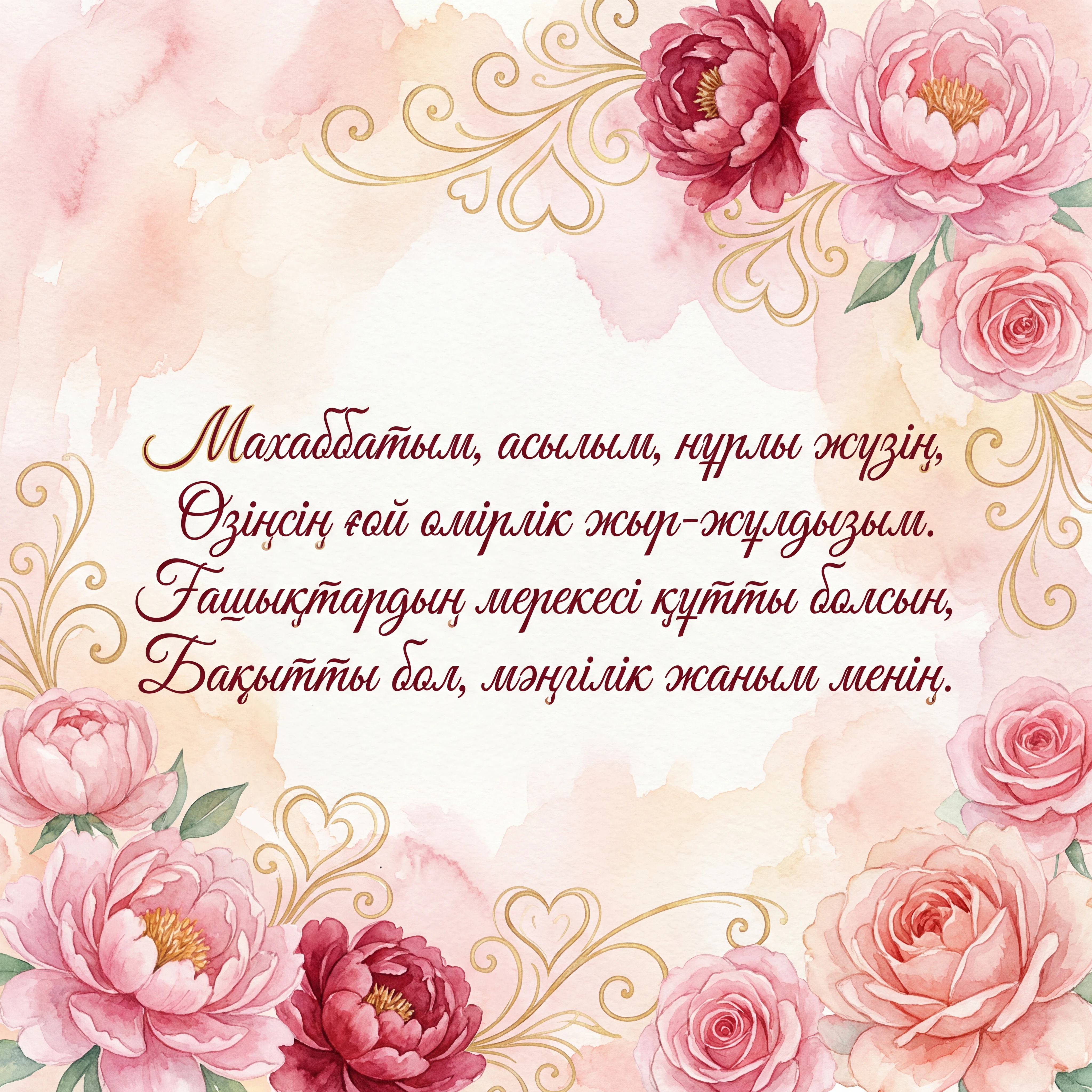 ғашықтар күніне сүйіктімді құттықтау