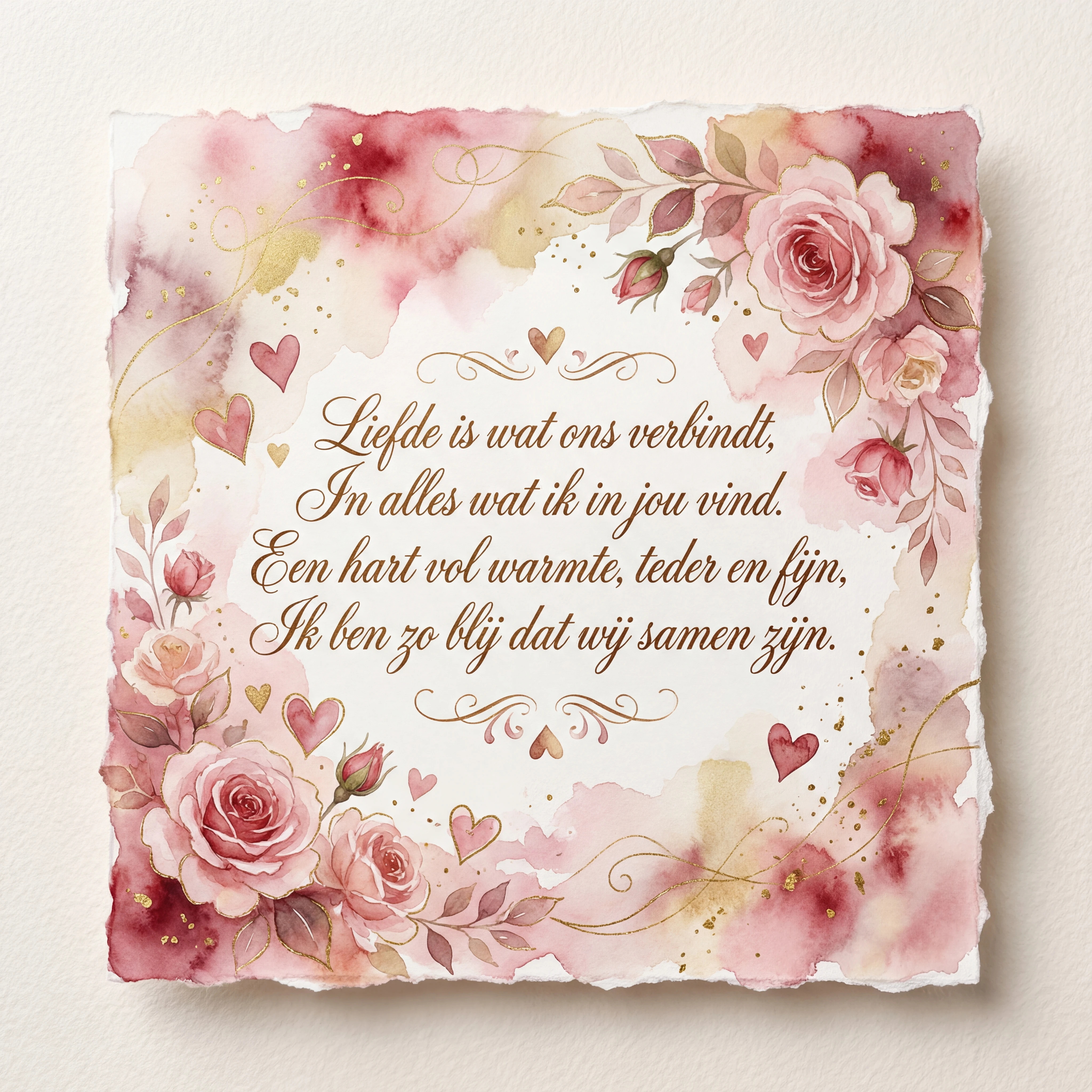 Valentijnskaart voor mijn geliefde