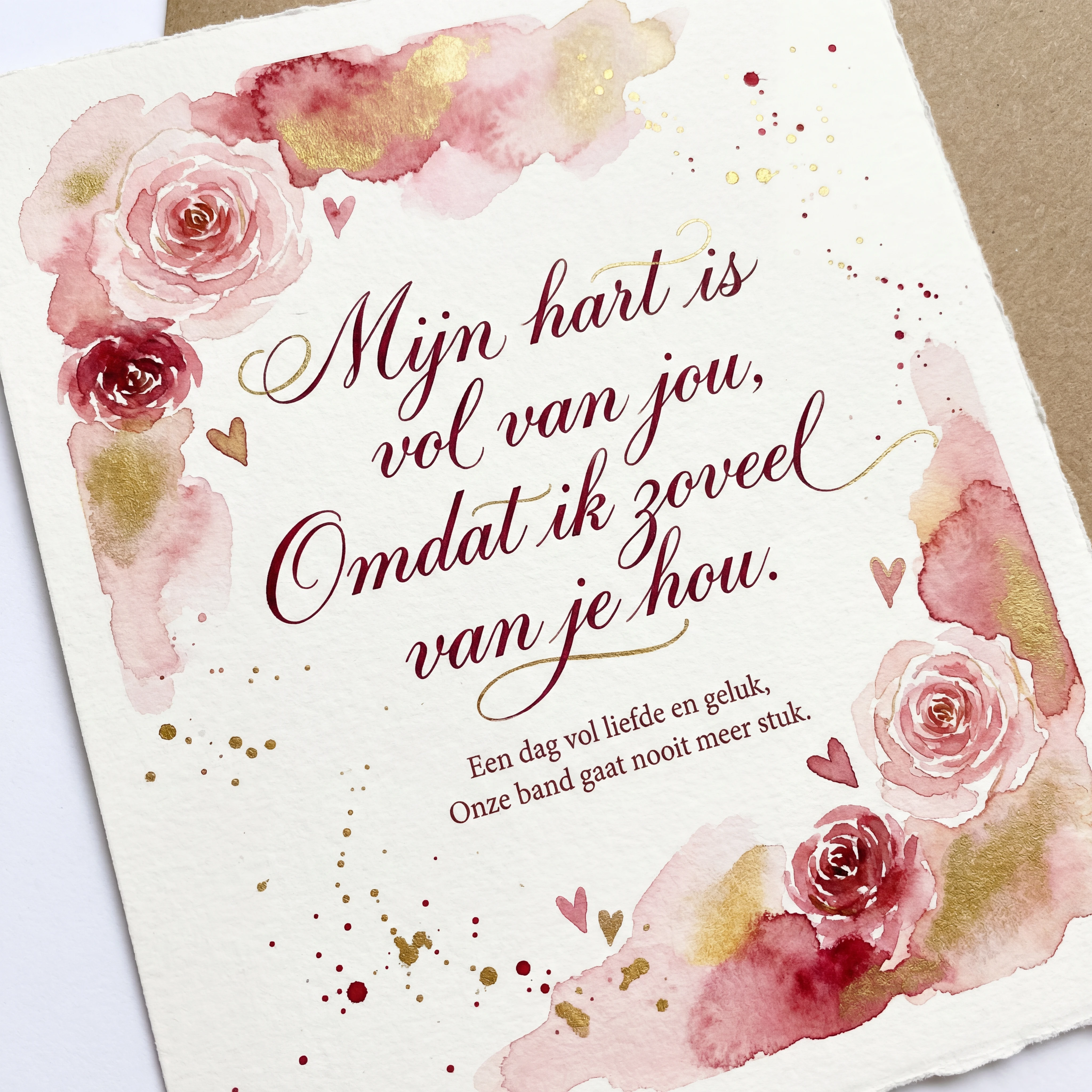 Korte tekst voor Valentijnsdag kaartje