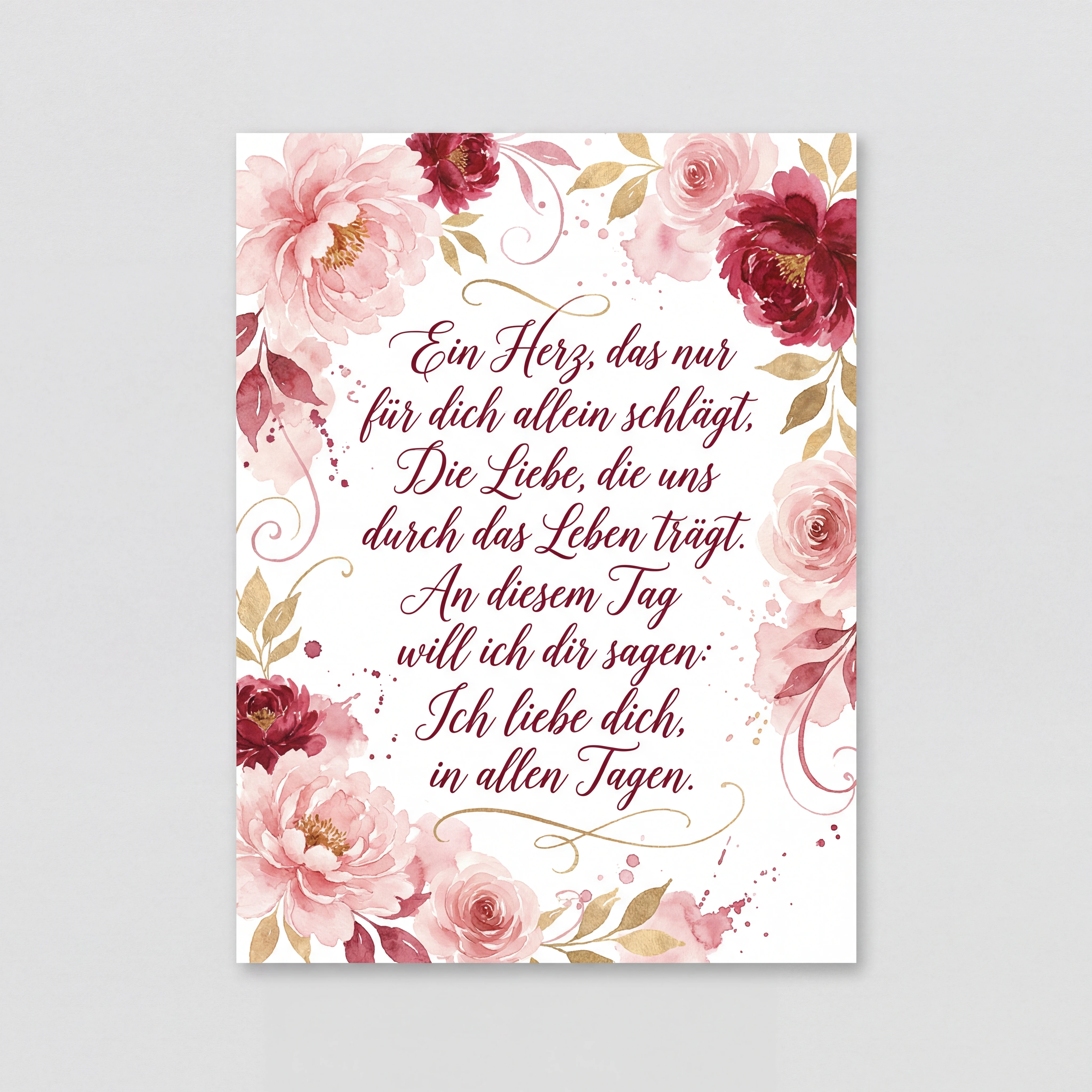 Valentinstag Grußkarte für meine Liebe