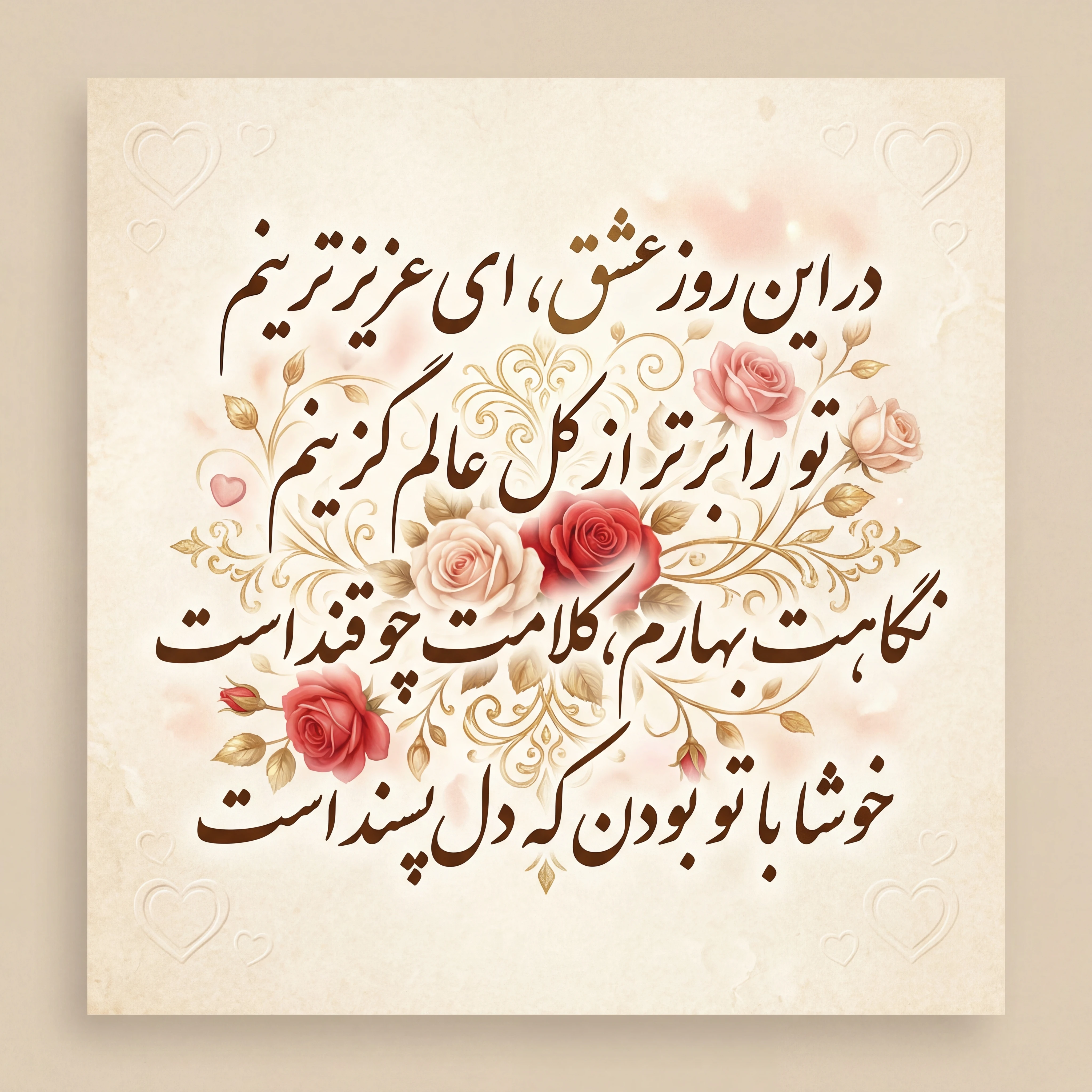 تبریک ولنتاین برای دوست داشتنی ترینم