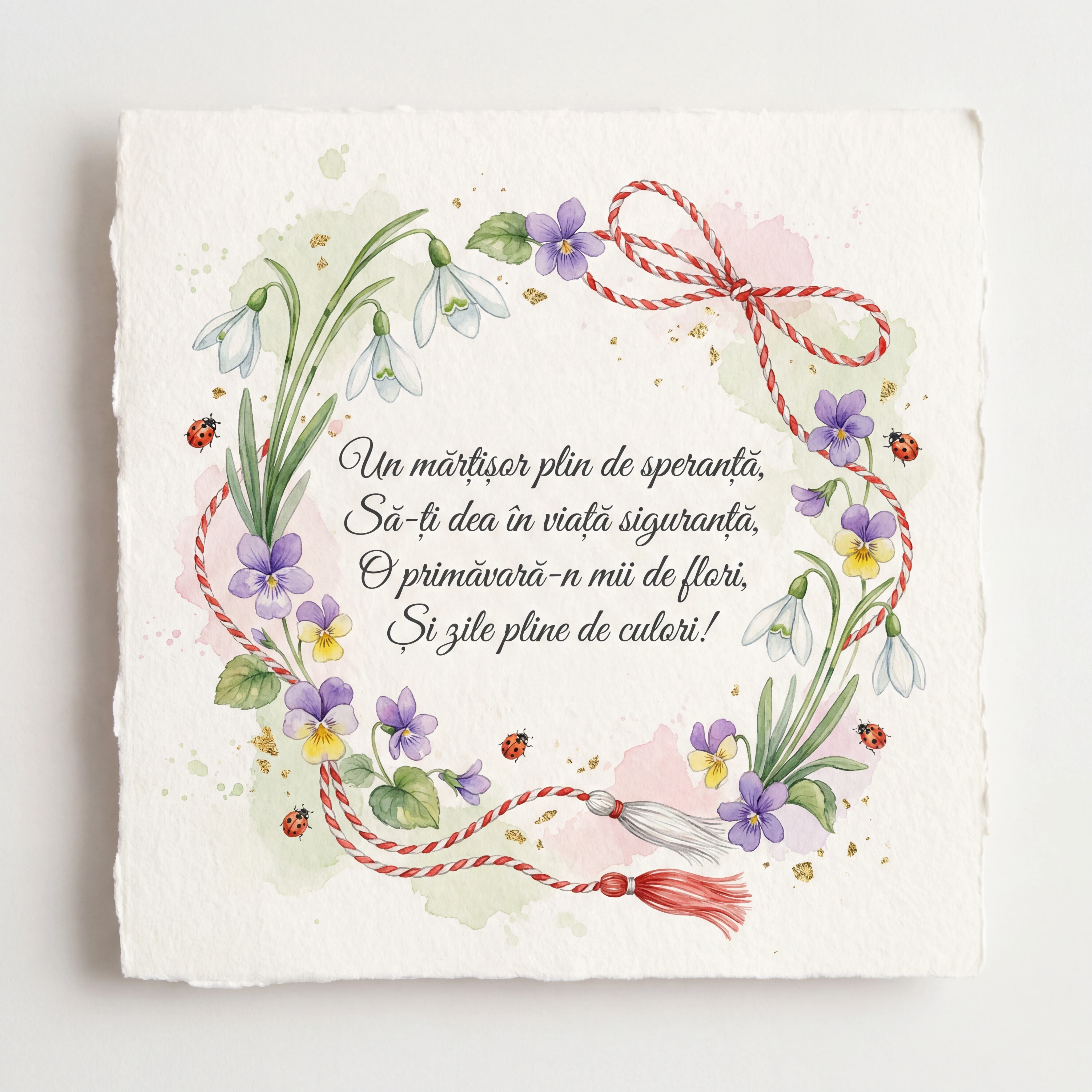 Urări scurte de Mărțișor pentru o prietenă dragă, să îi aduc...