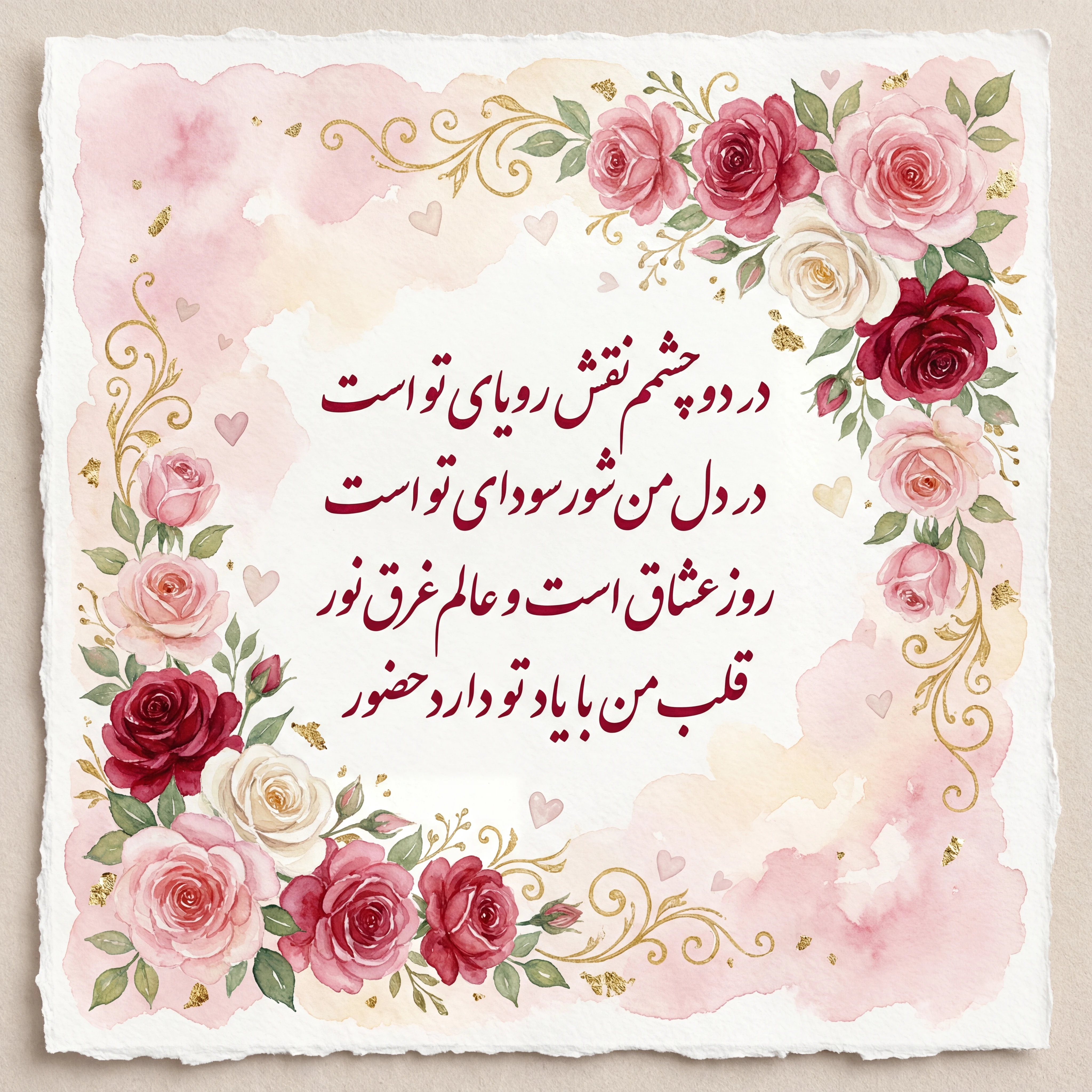 کارت پستال ولنتاین برای عشقم