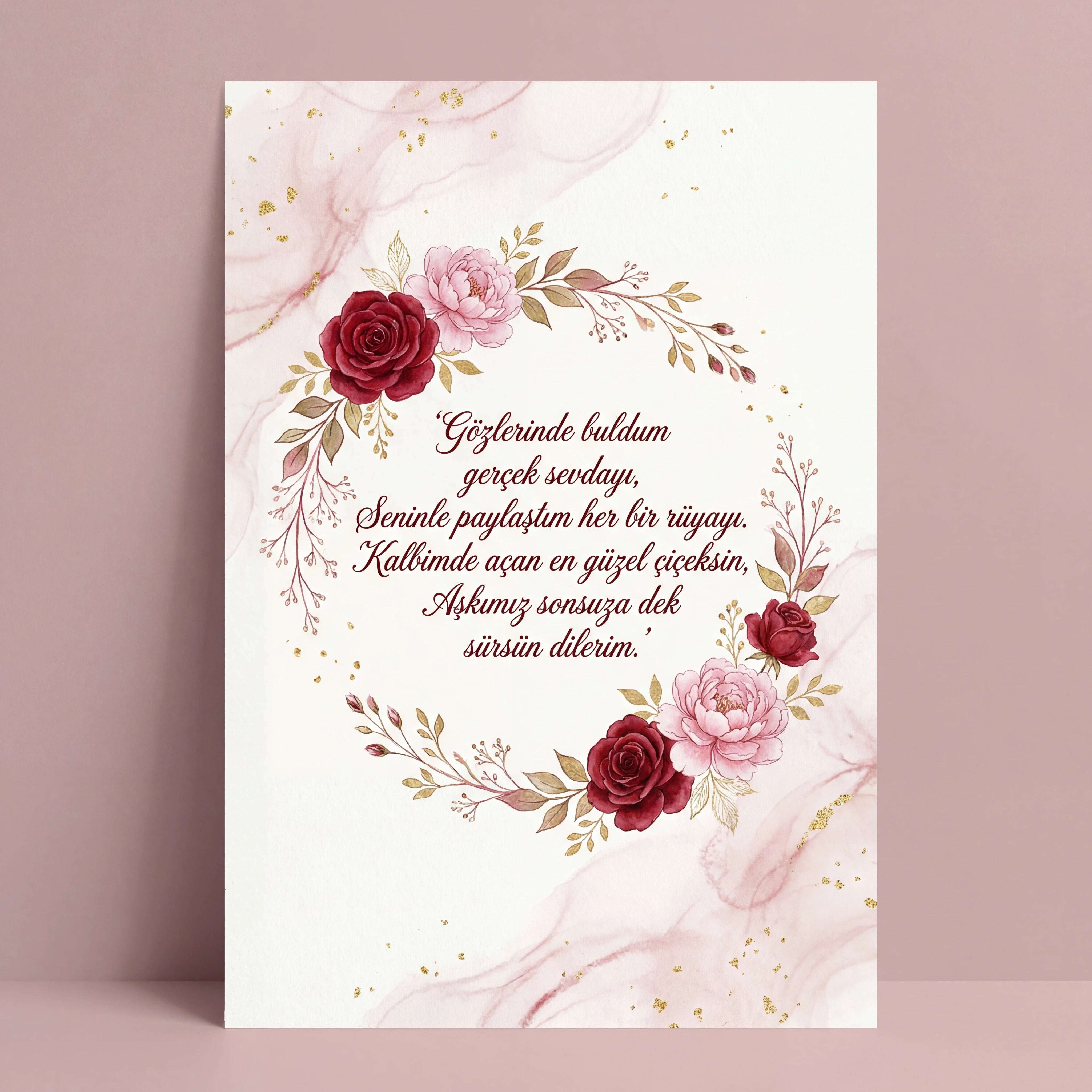 Sevgililer Günü için kart mesajı