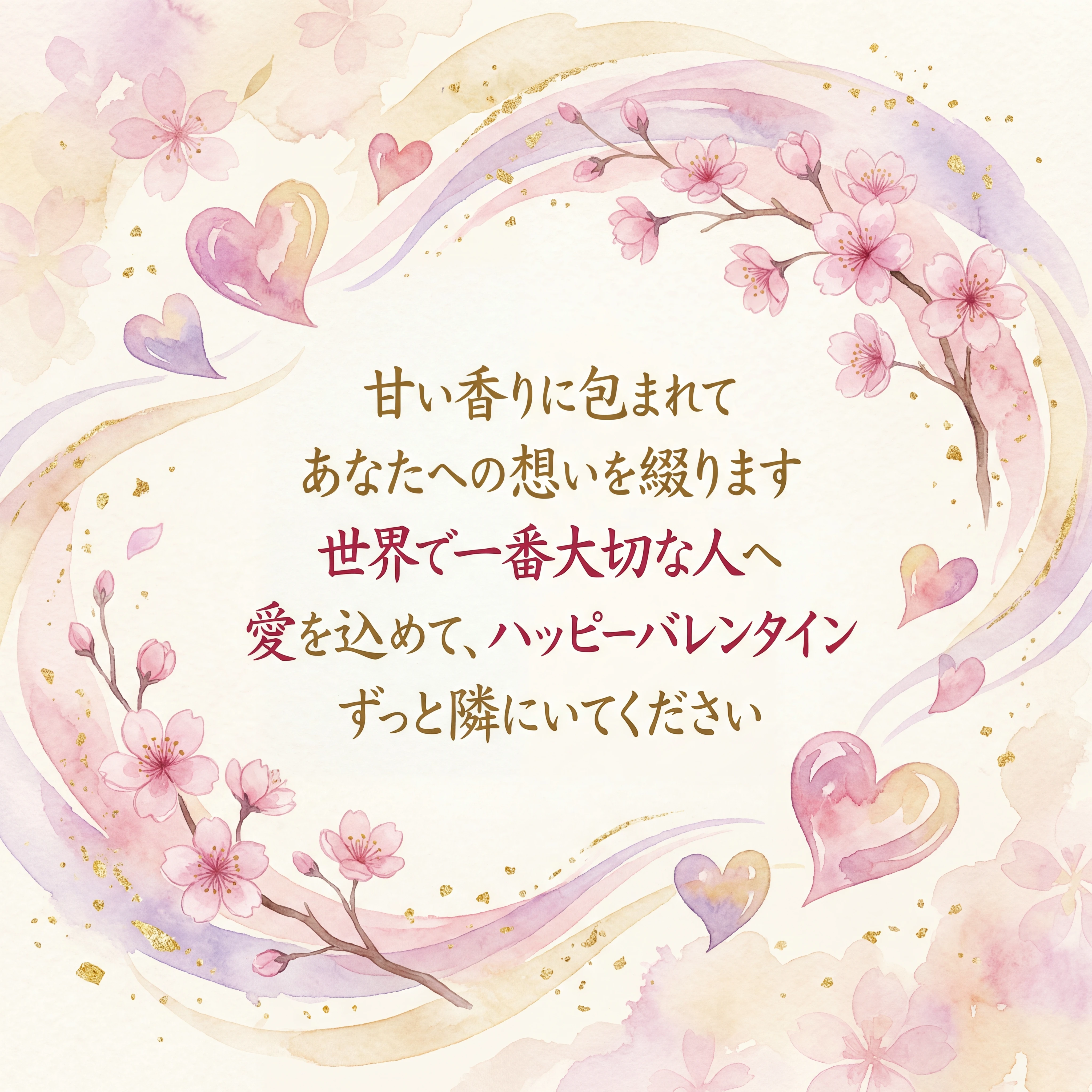 恋人へのバレンタインカードのメッセージ