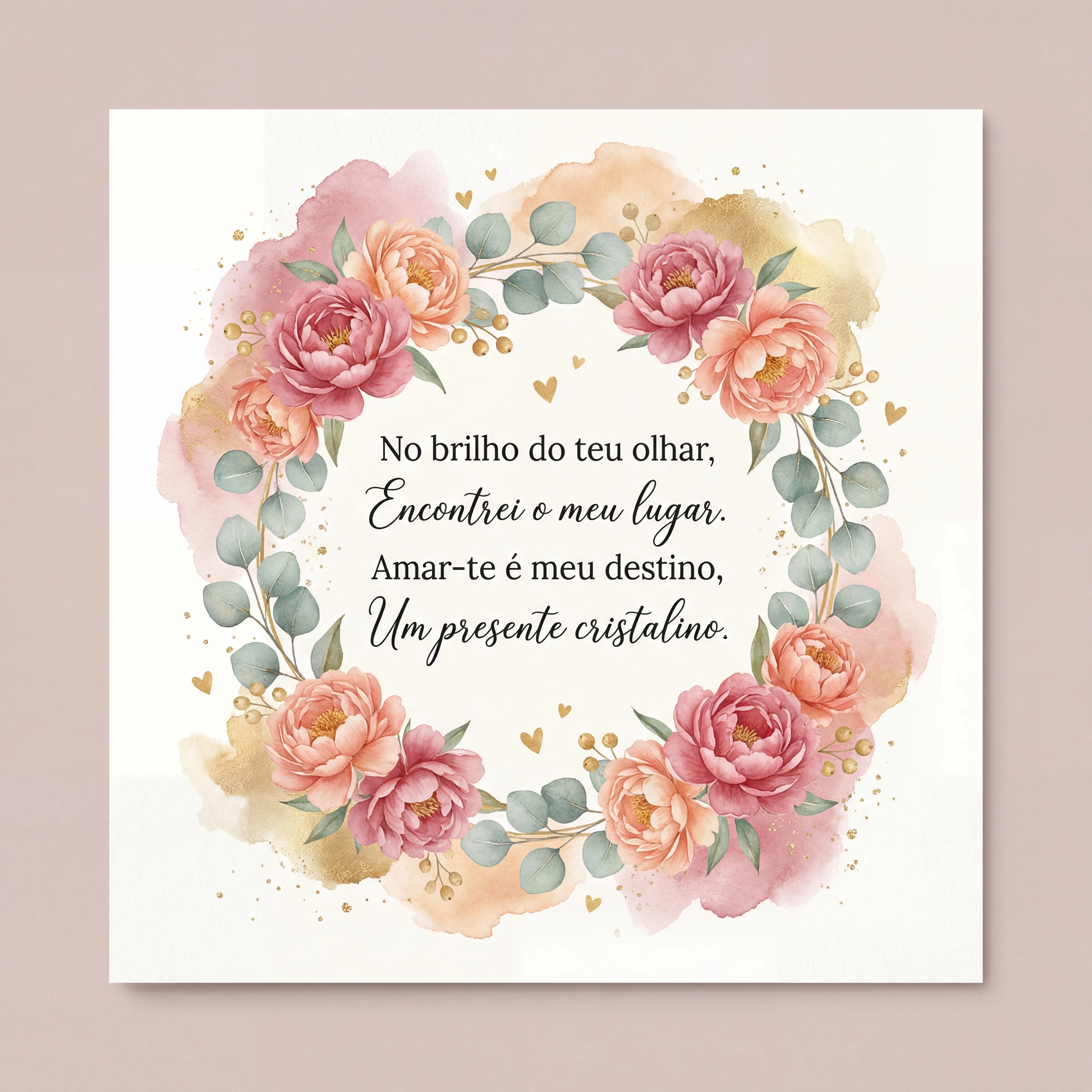 Cartão de Dia dos Namorados para meu amor