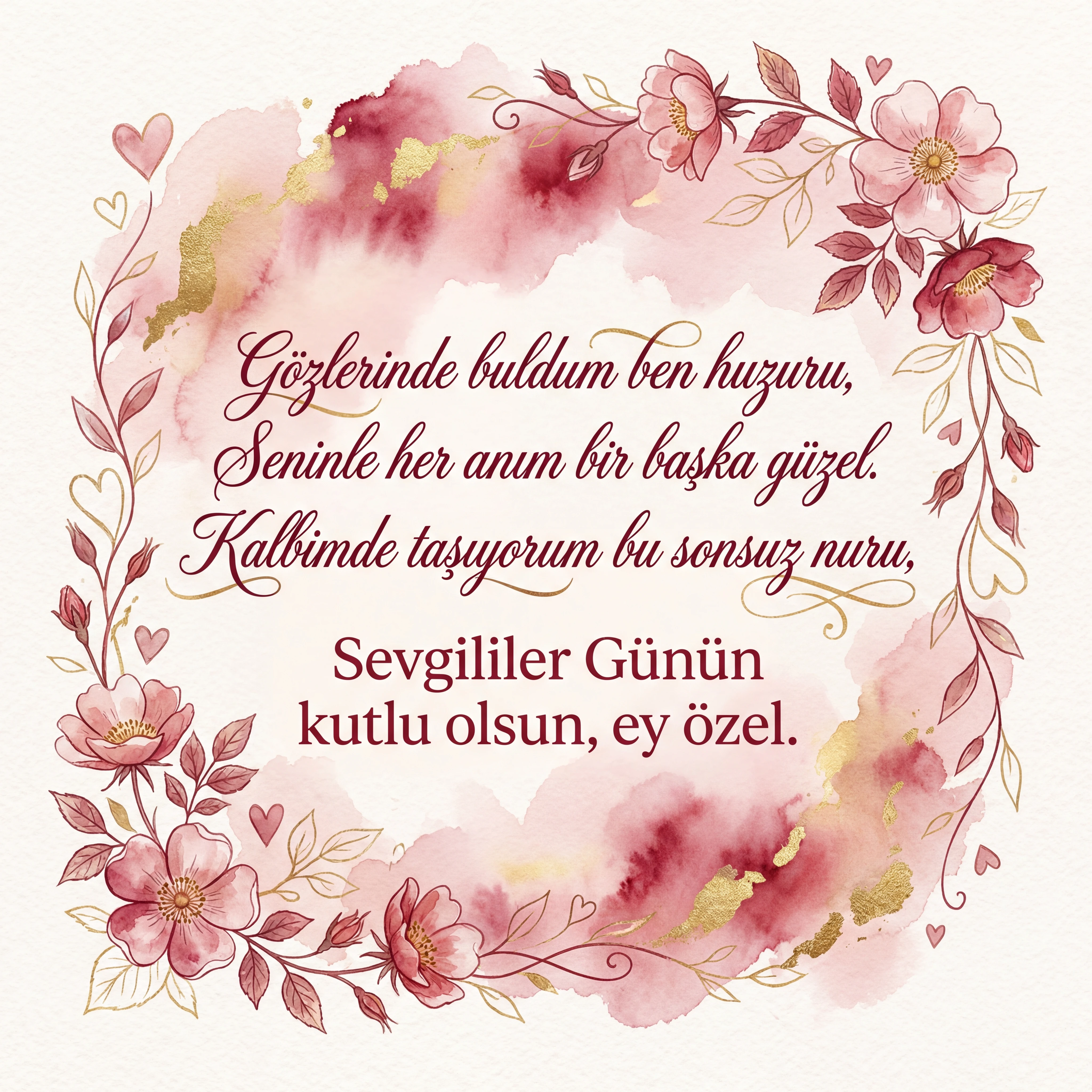 Sevgililer Günü için sevgilime tebrik