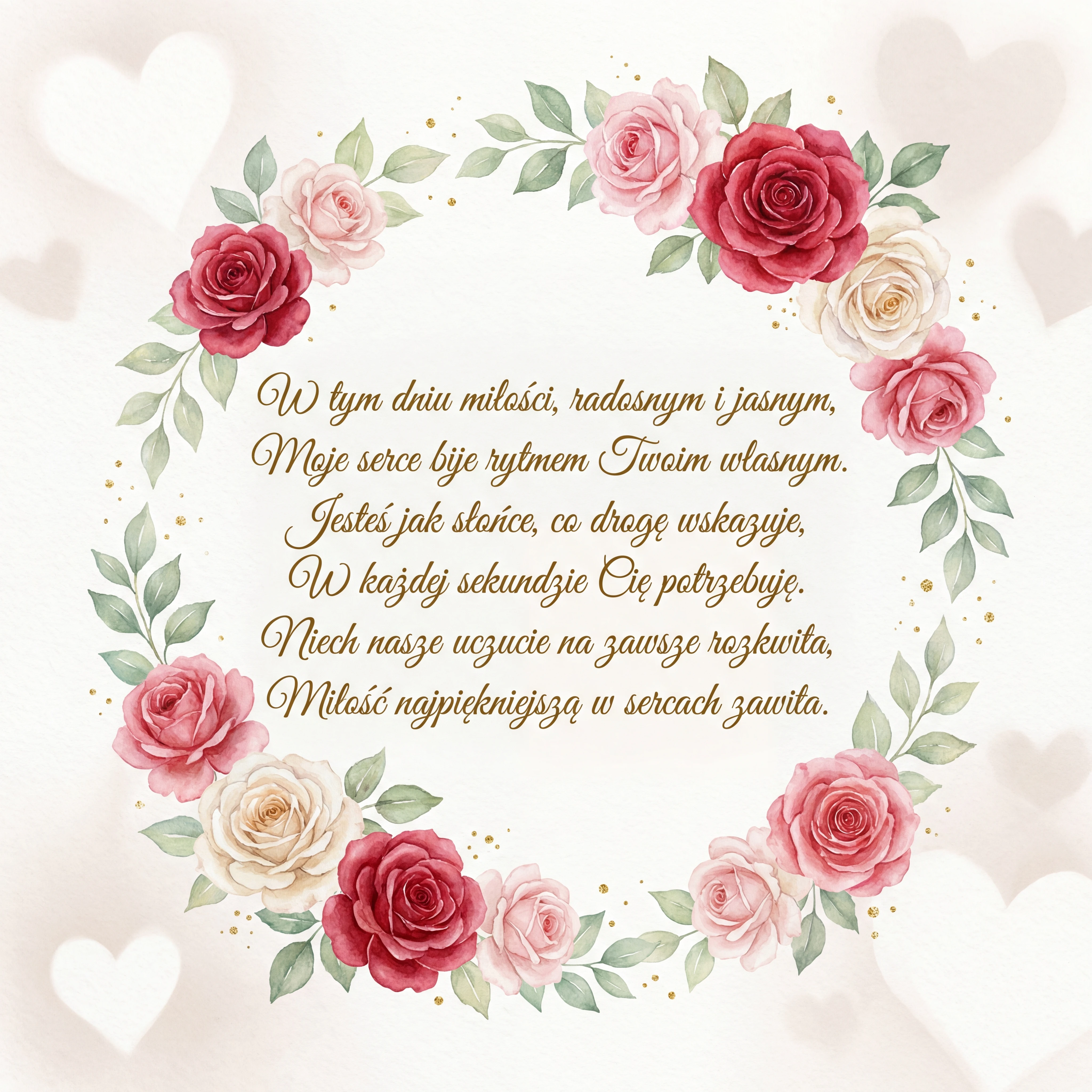 kartka walentynkowa dla ukochanej osoby z okazji Dnia Zakoch...