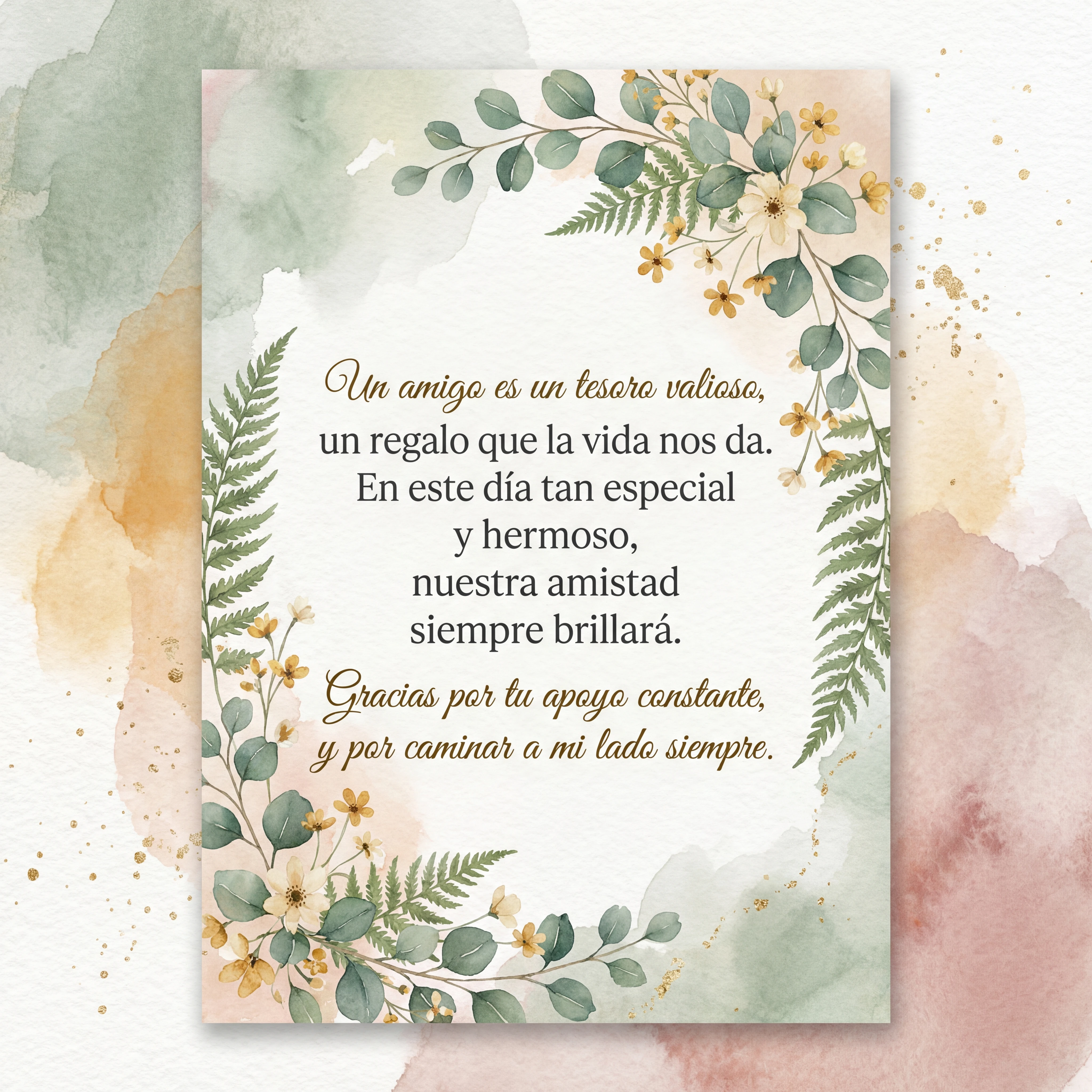 Feliz Día del Amor y la Amistad para un amigo especial