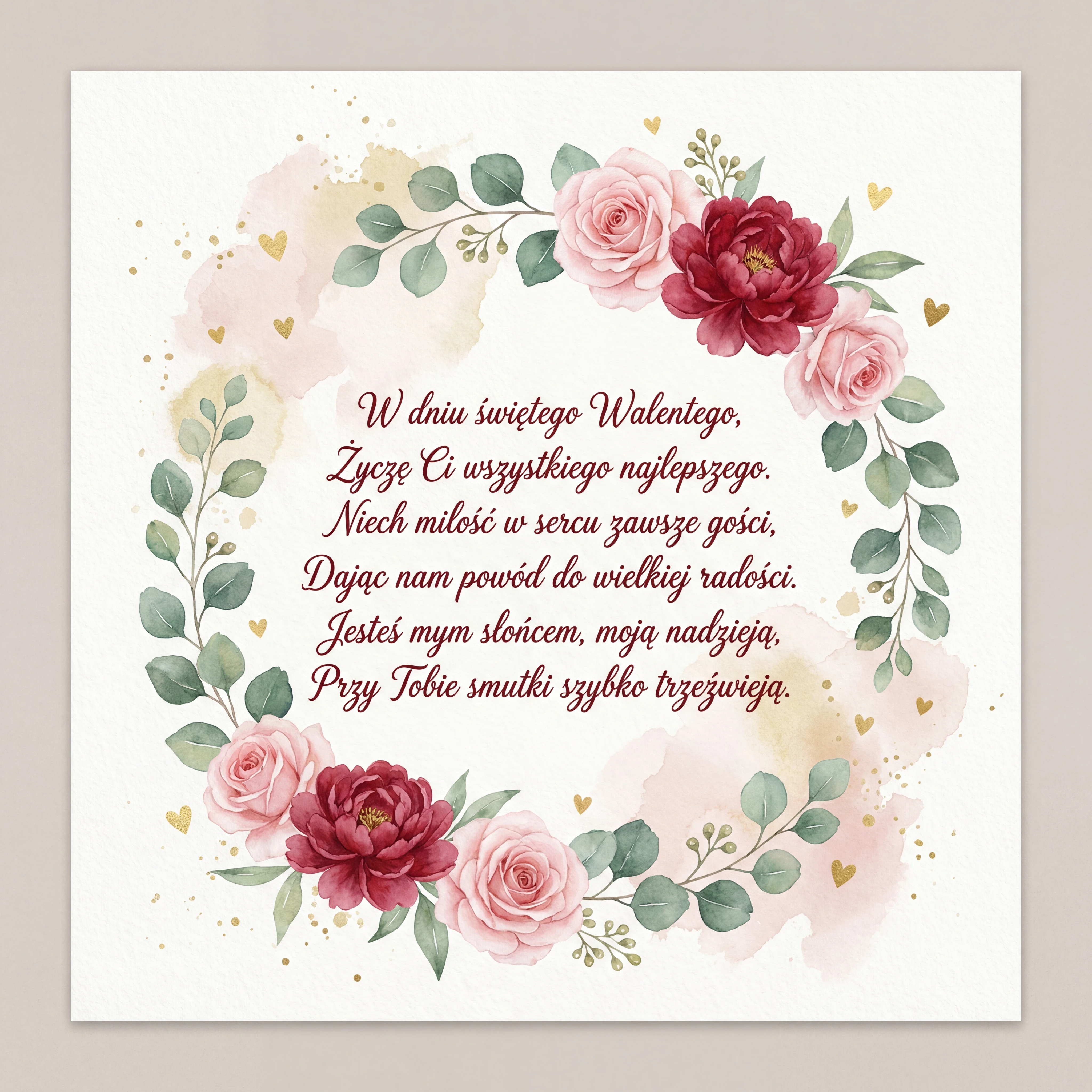 Życzenia na Walentynki dla ukochanej osoby