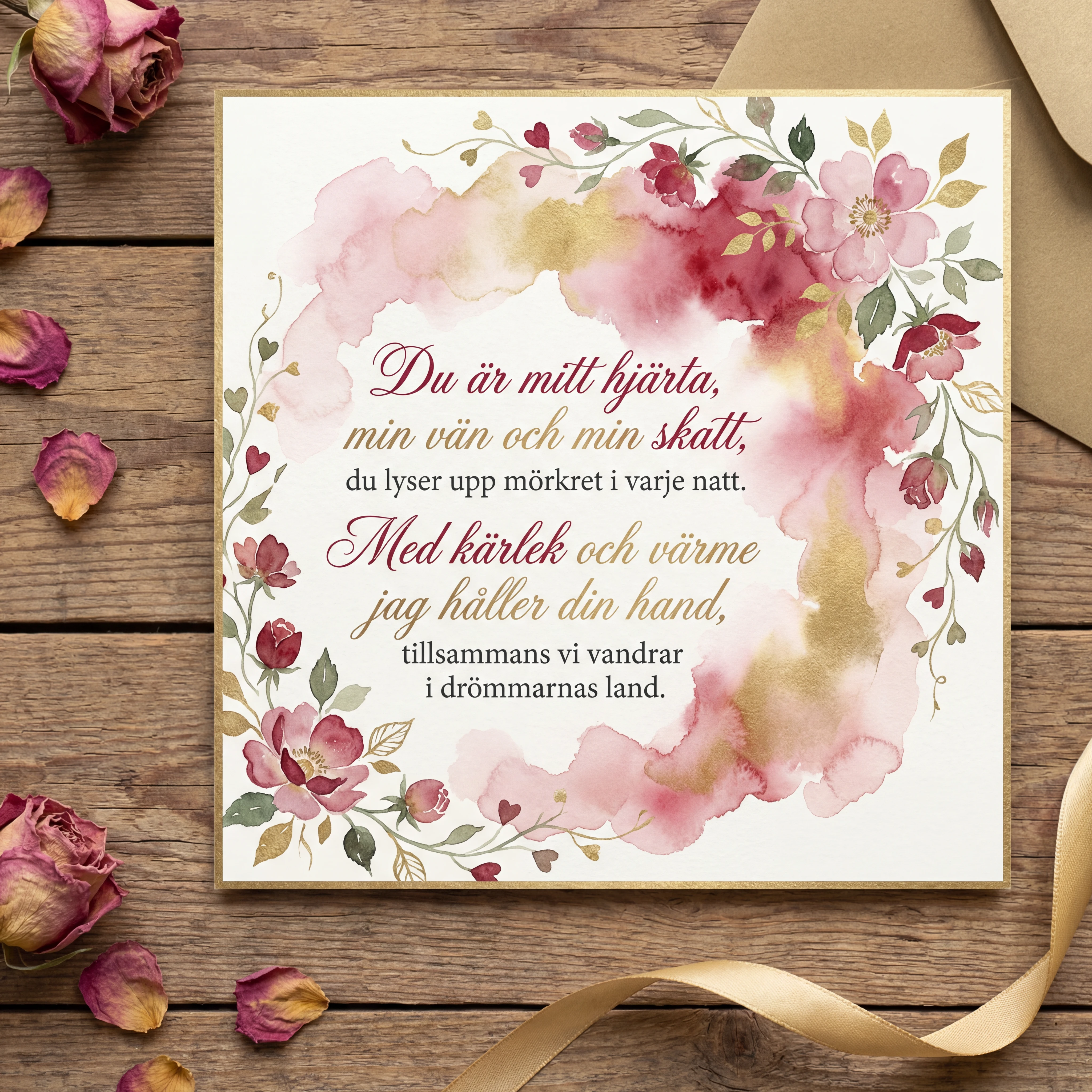 Alla hjärtans dag-hälsning till min älskling