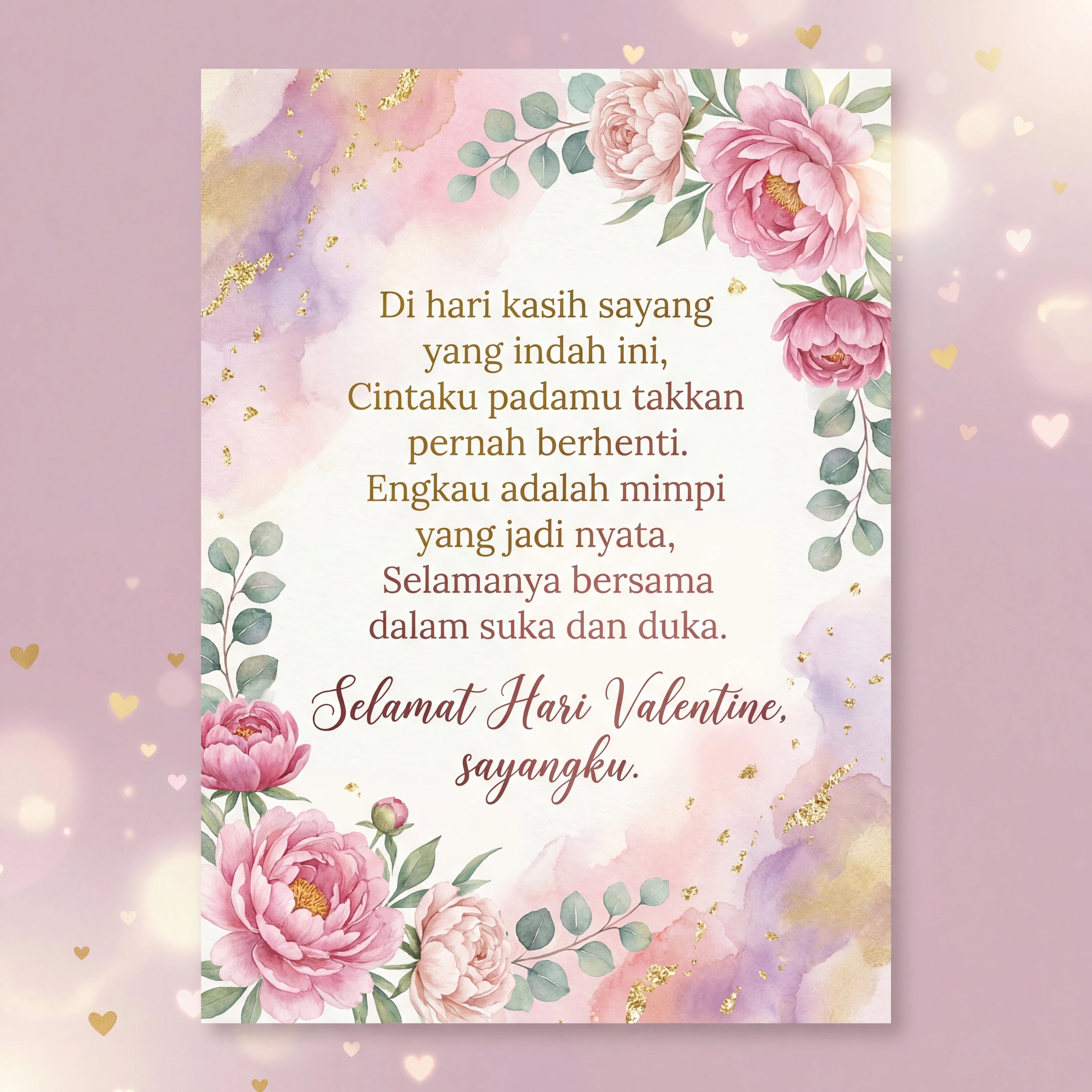 Ucapan Hari Valentine romantis untuk pasangan