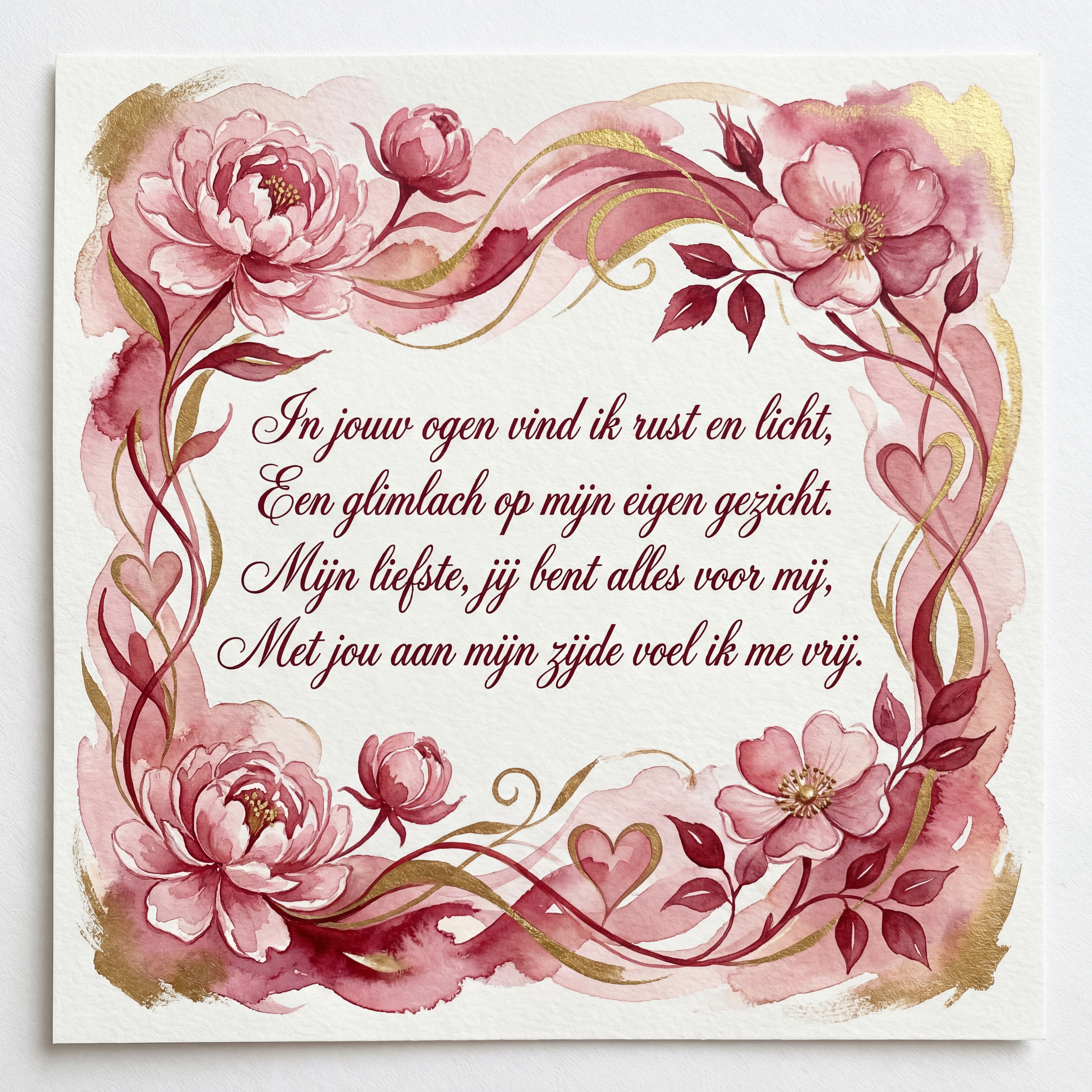 Valentijnsdag kaartje voor mijn liefste