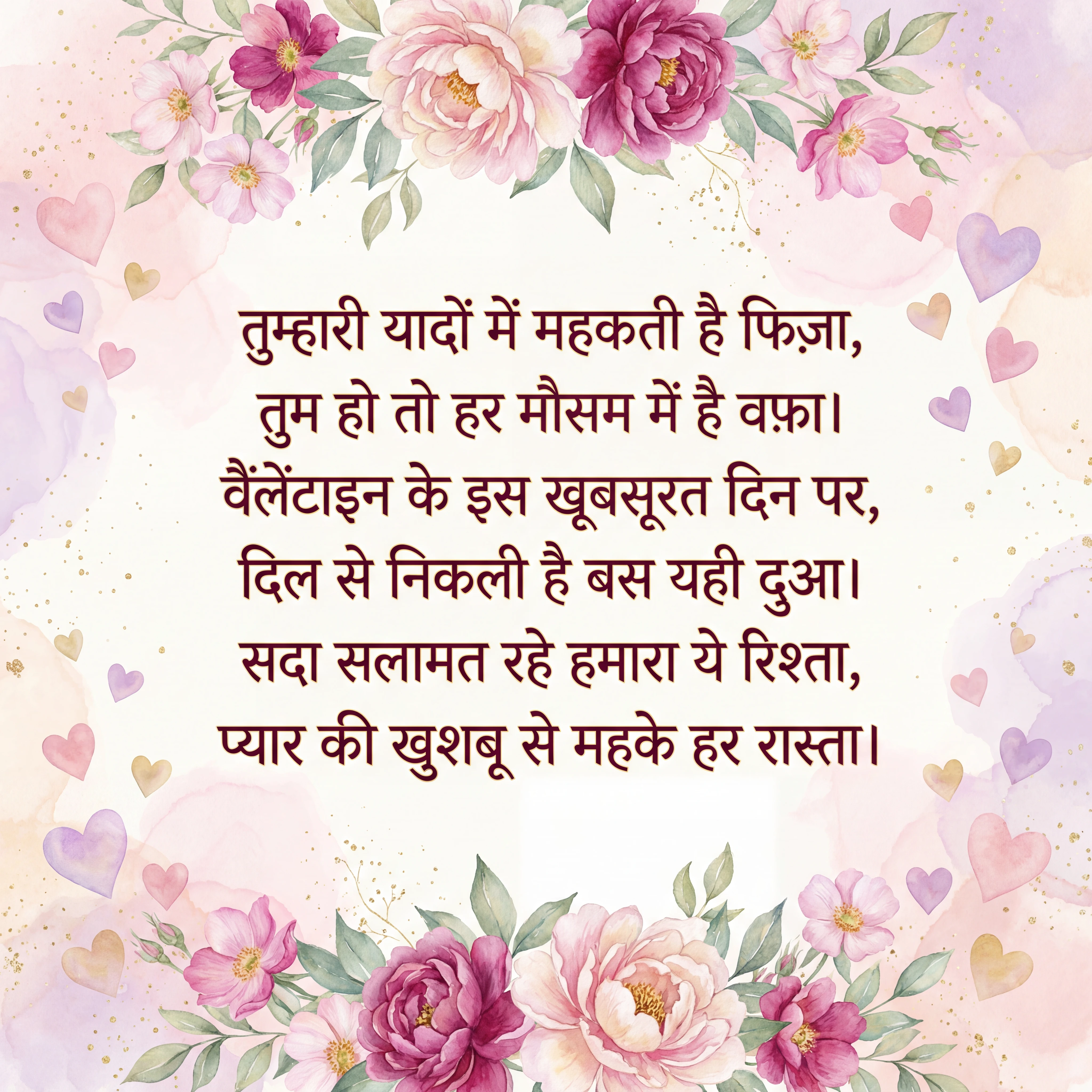 वैलेंटाइन डे पर प्यार भरे संदेश