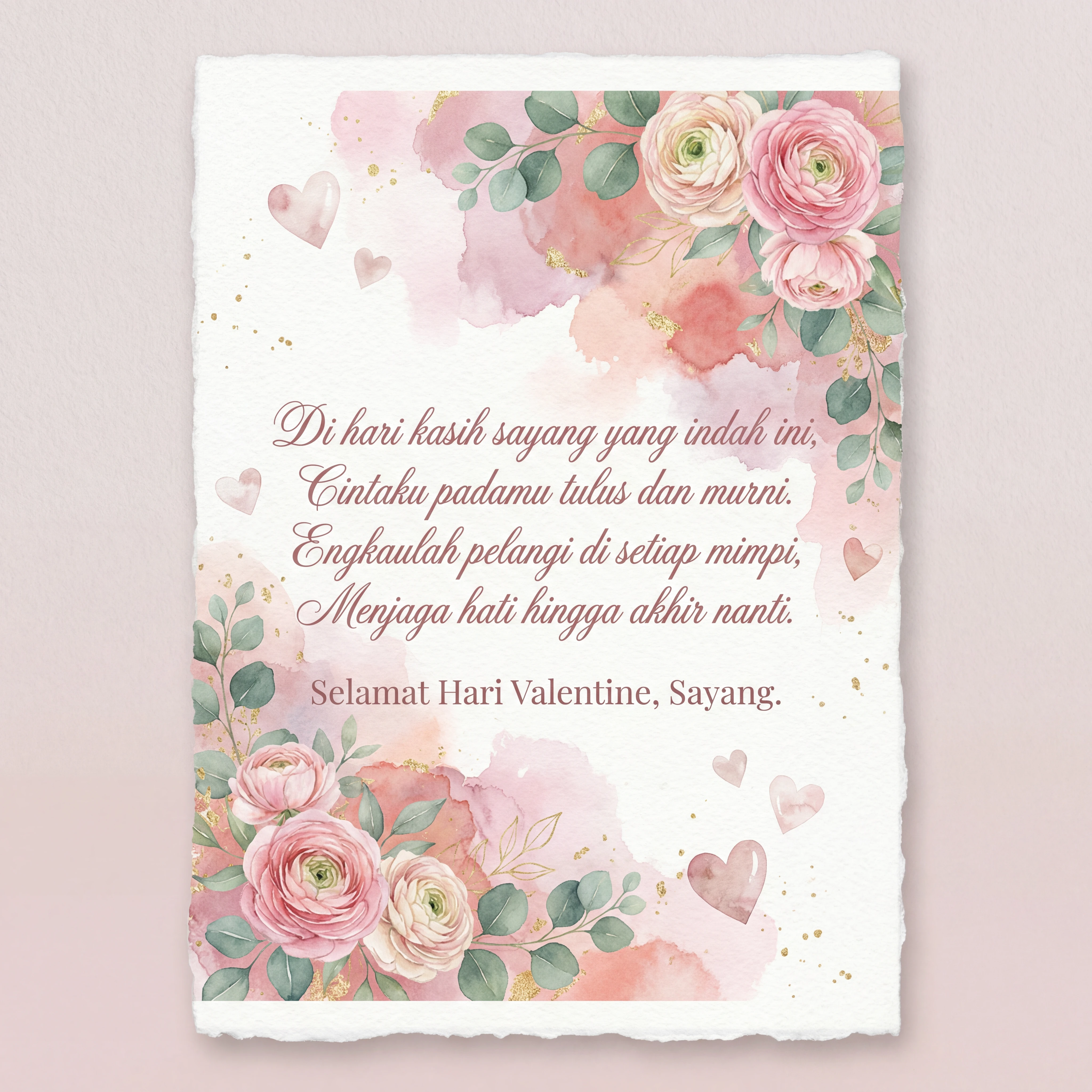 ucapan Hari Valentine romantis untuk pasangan