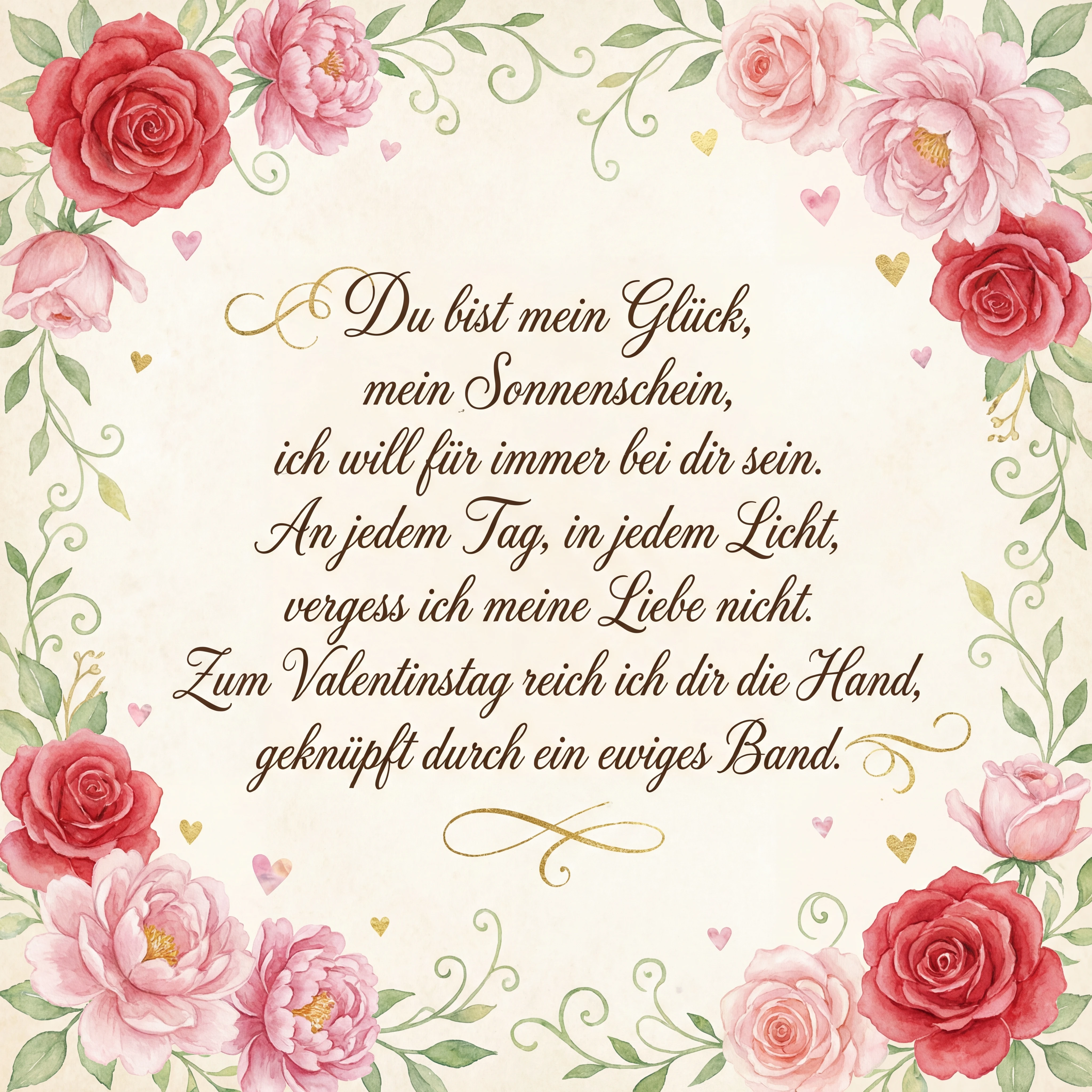 Glückwünsche zum Valentinstag für meine große Liebe