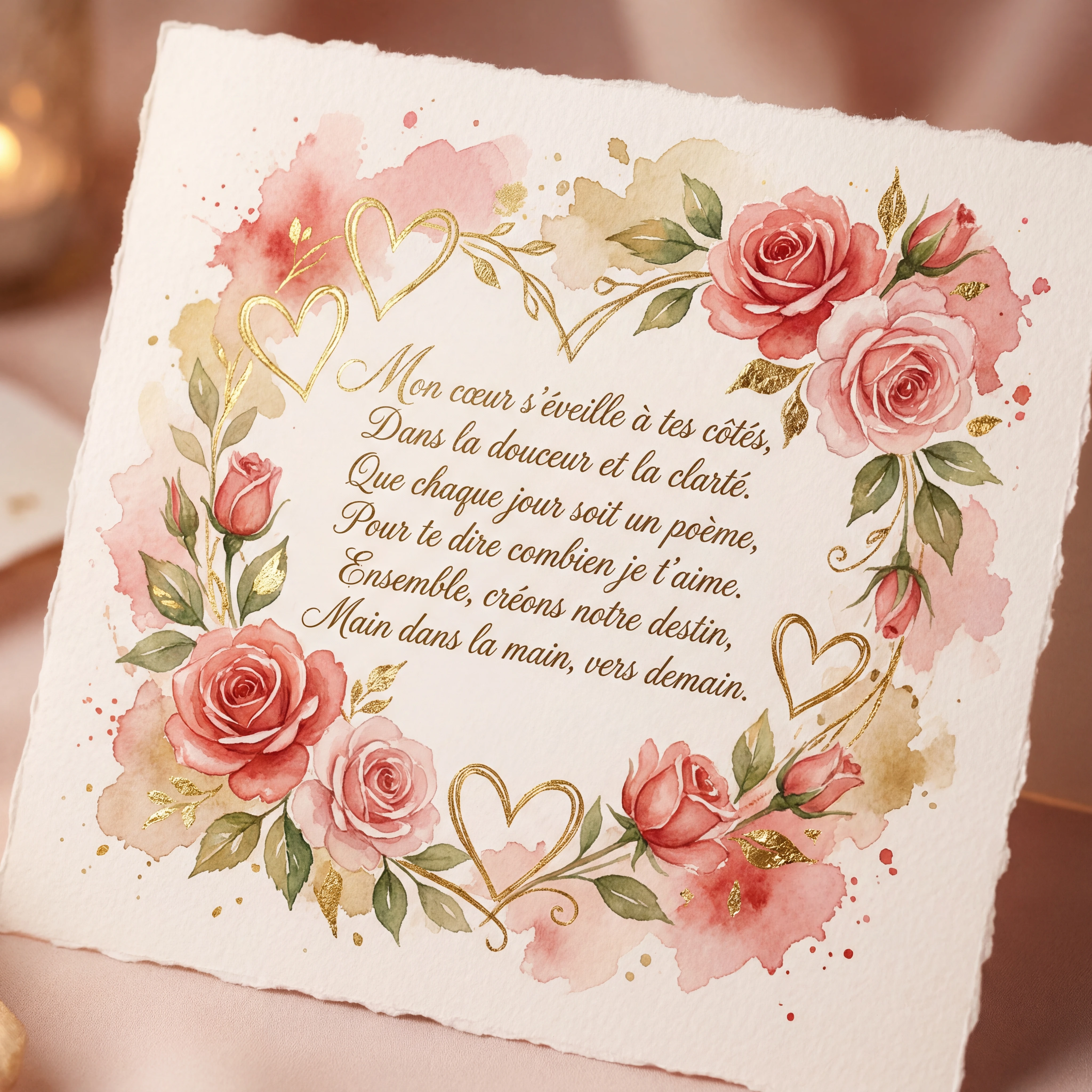 Carte de Saint-Valentin pour mon amour