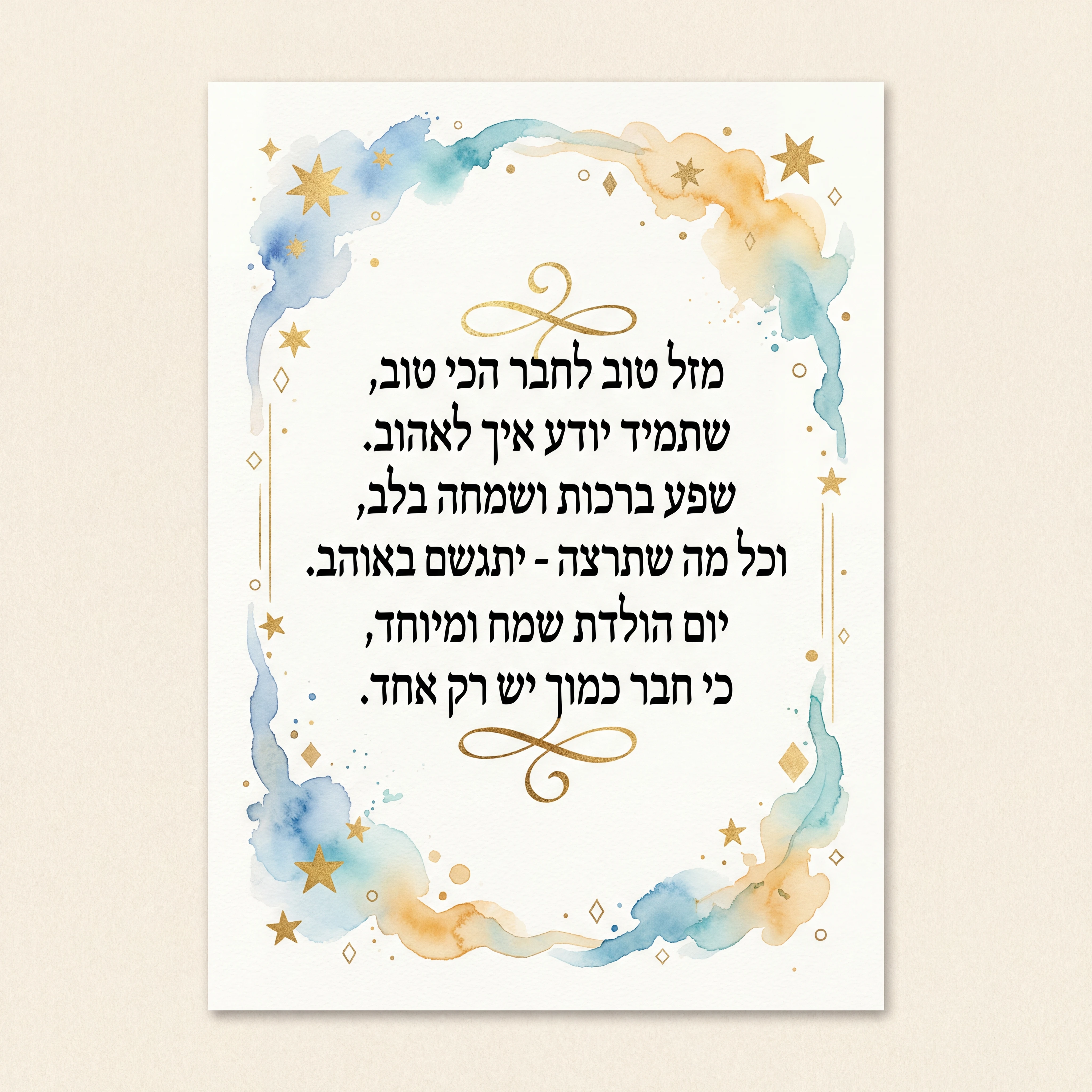 יום הולדת שמח לחבר יקר!