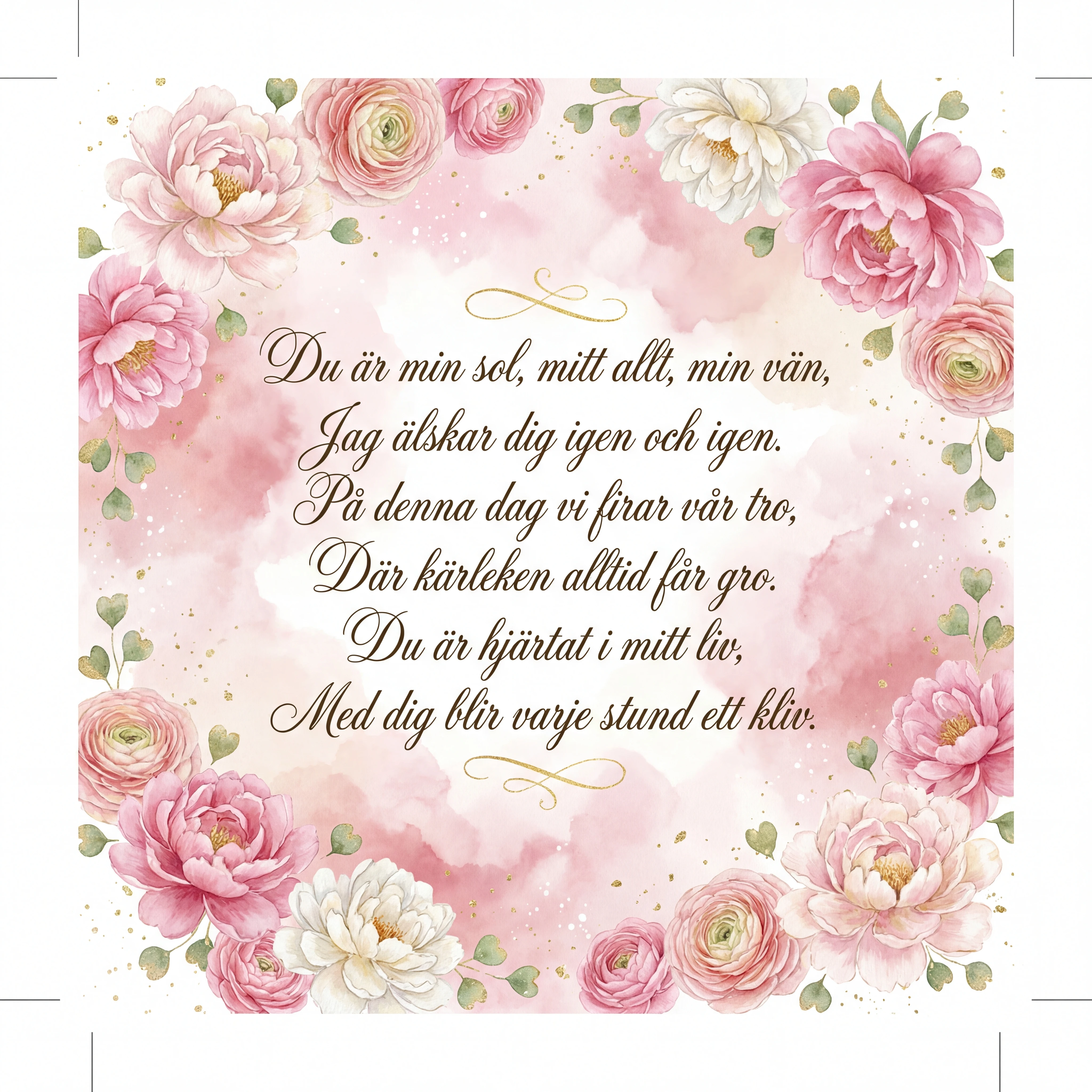 Grattis på Alla hjärtans dag, älskling!