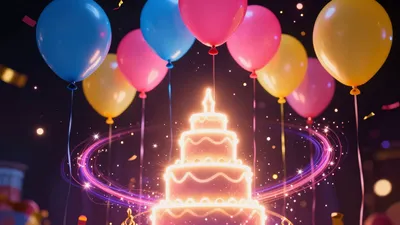 Neon Birthday Glow