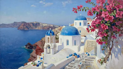 Sunlight Over Santorini