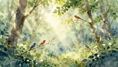 Serene Forest Awakening