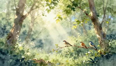 Serene Forest Awakening