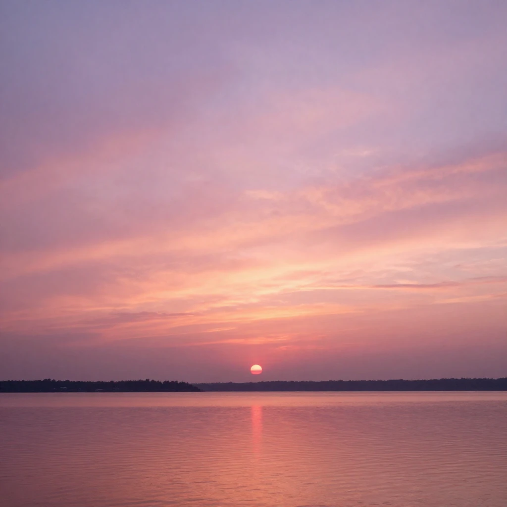 An artistic, dreamy texture composition of a sunset over a c...