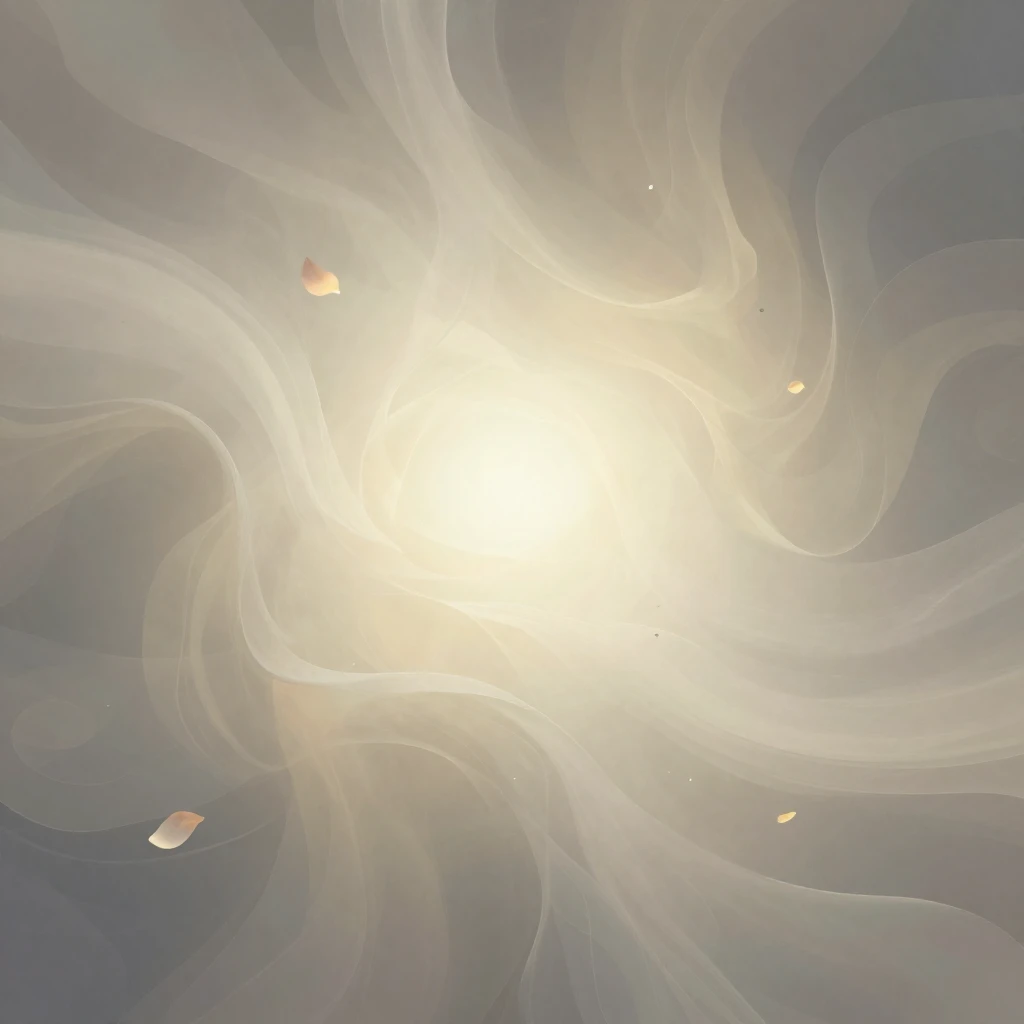 An abstract representation of spiritual beauty, featuring fl...