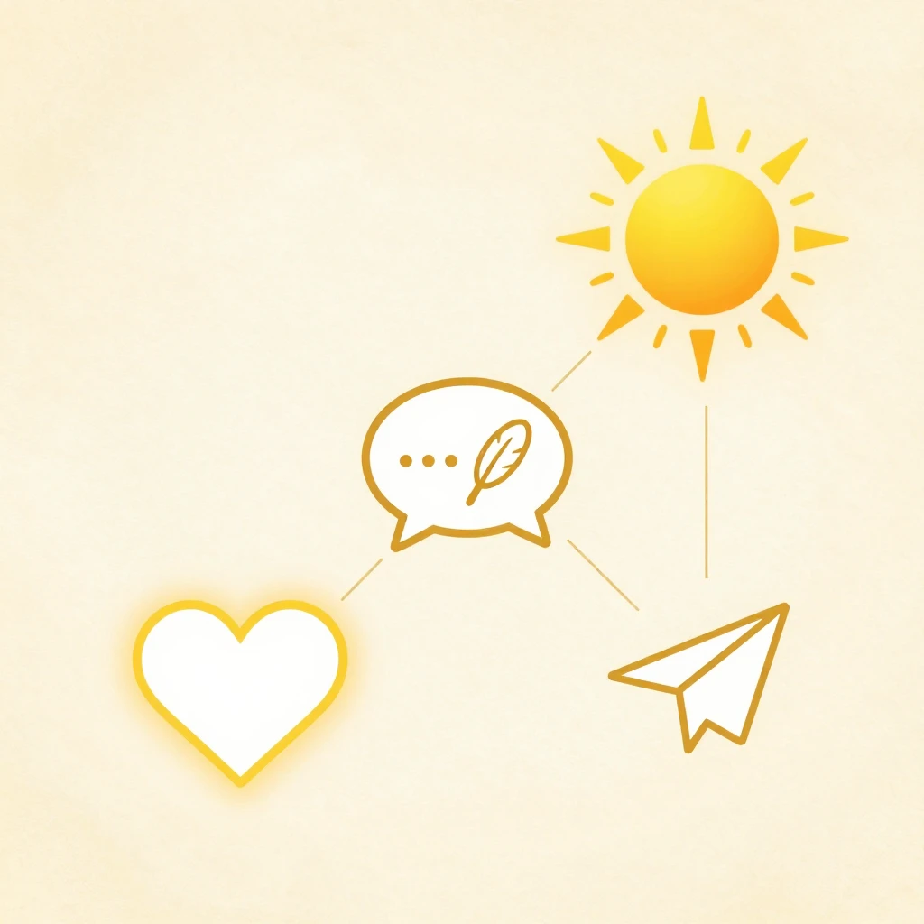 An infographic style illustration with a warm, soft aestheti...