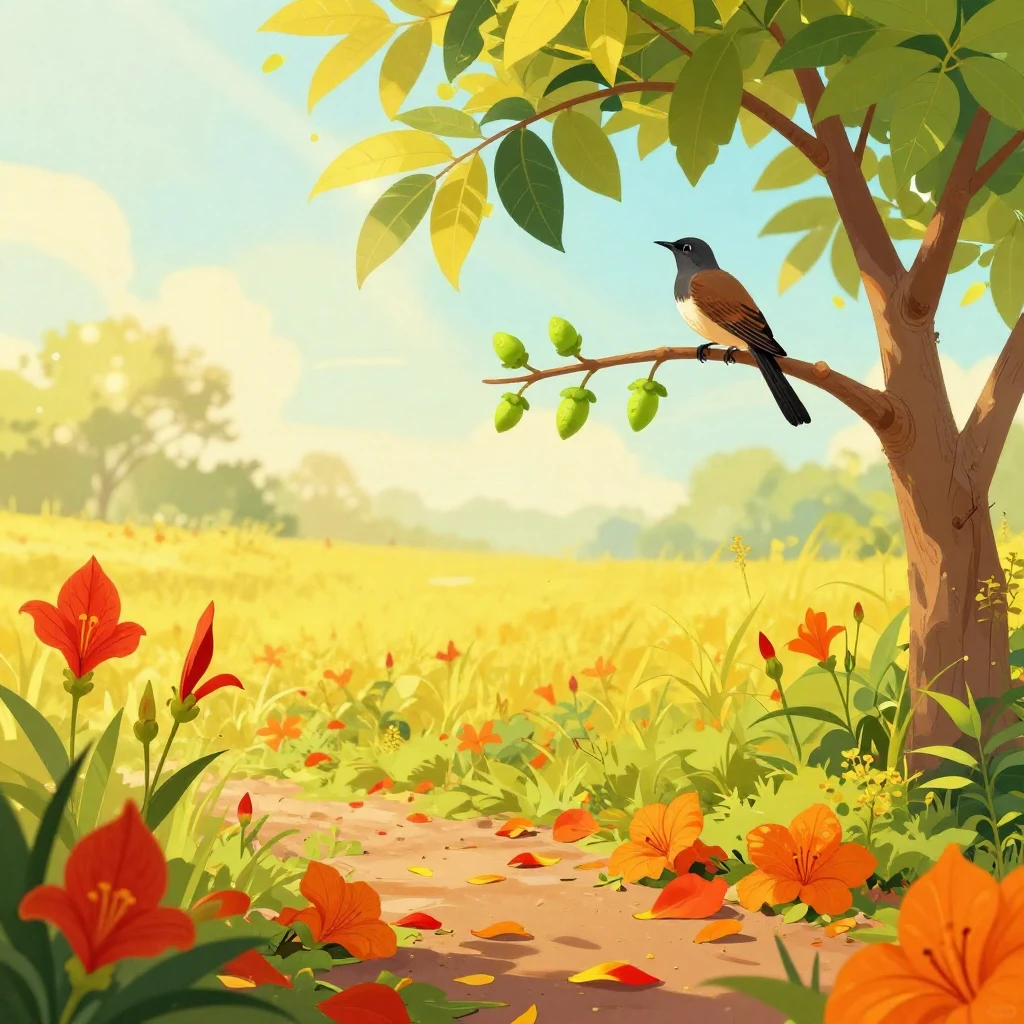 A vibrant artistic illustration celebrating the arrival of S...