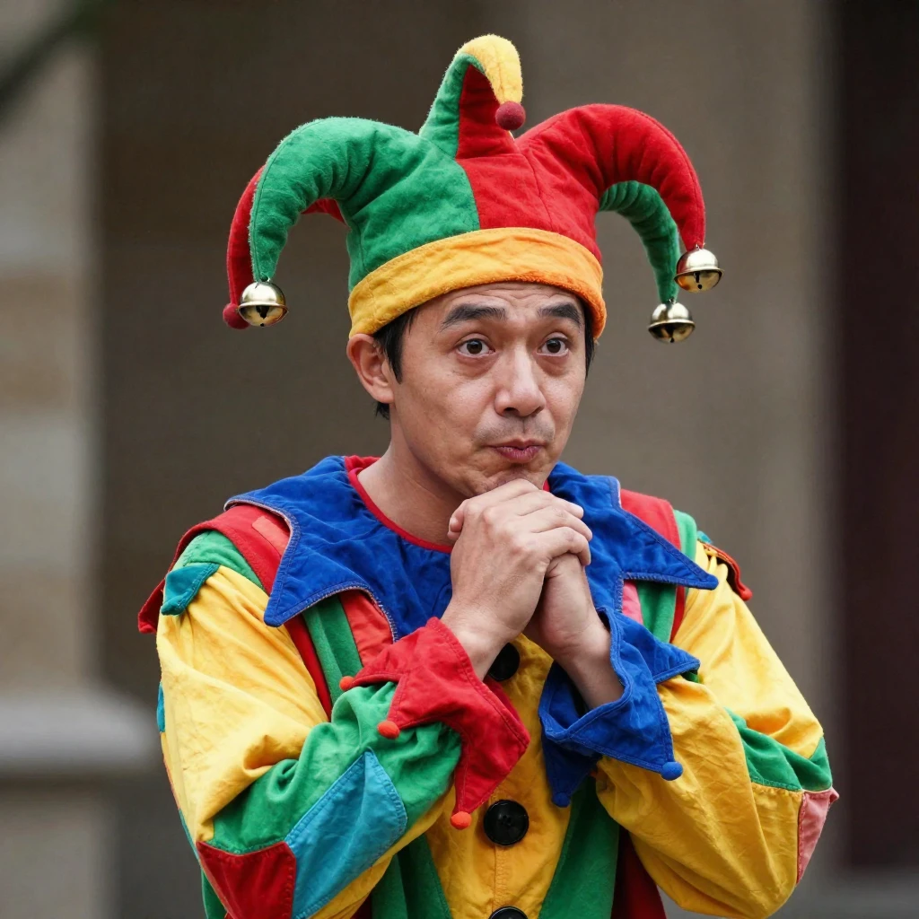 A jester character, either whimsical or mad, in traditional ...