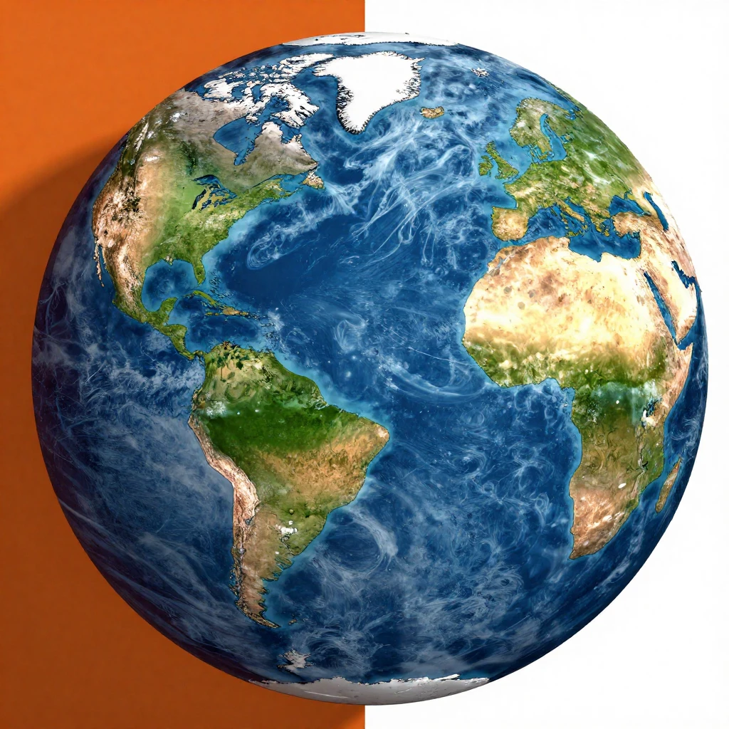 A visual representation of two distinctly different worlds o...