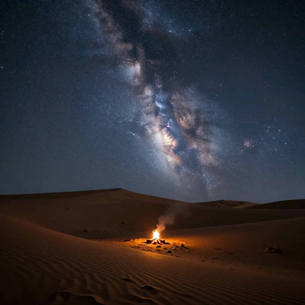 Artistic high resolution 8k night sky wallpaper with desert ...