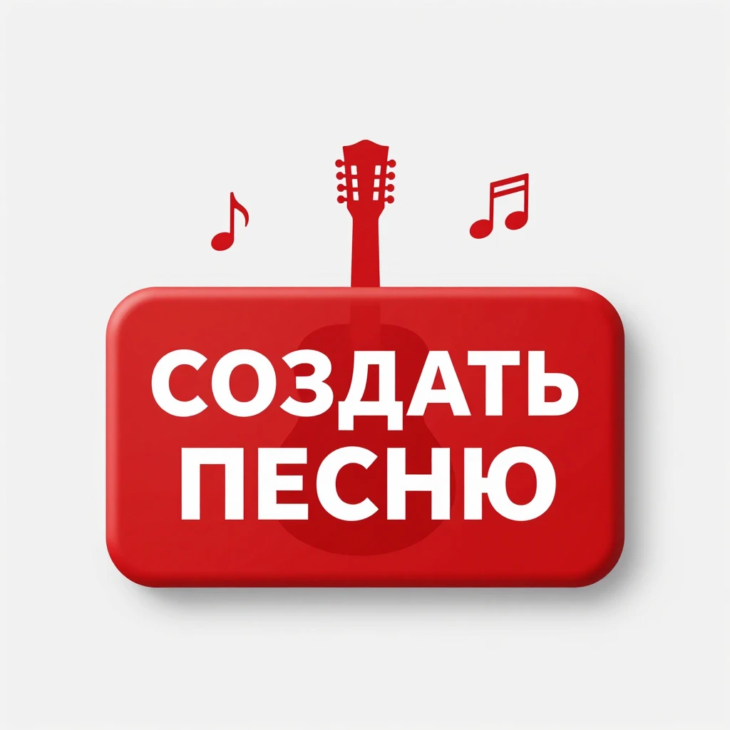 A bright red rectangular button with bold white Russian text...