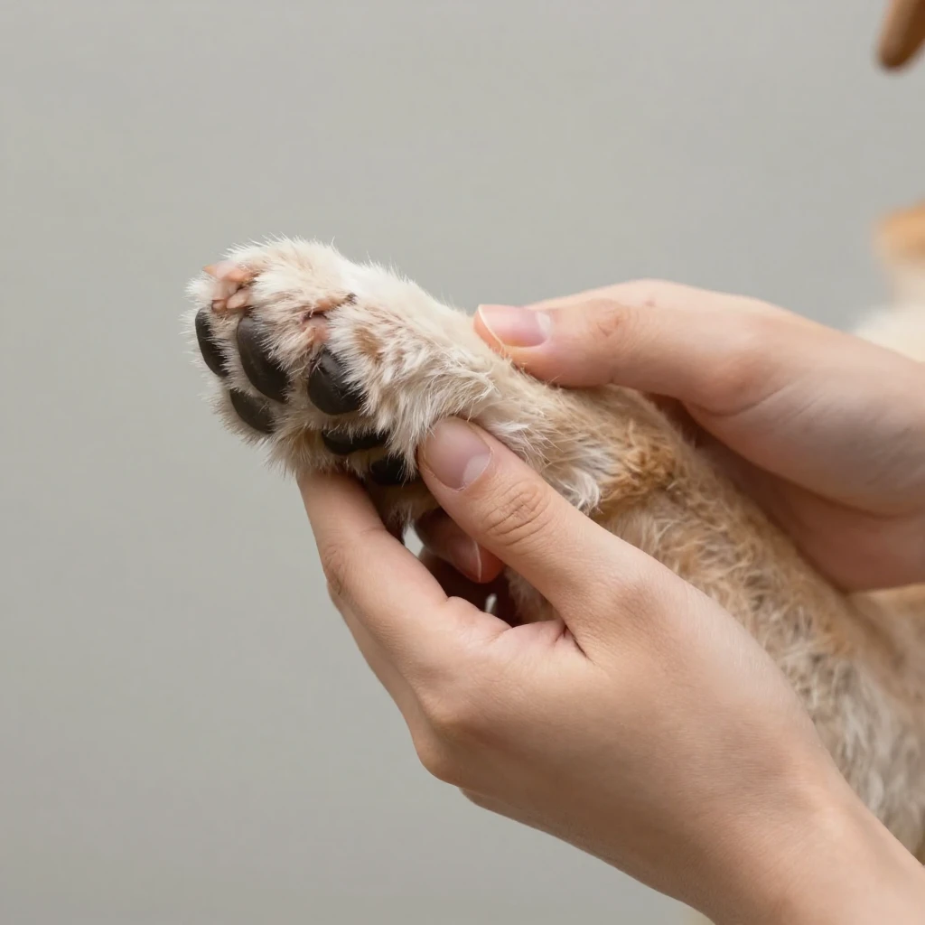 A detailed image showing a person gently holding and inspect...