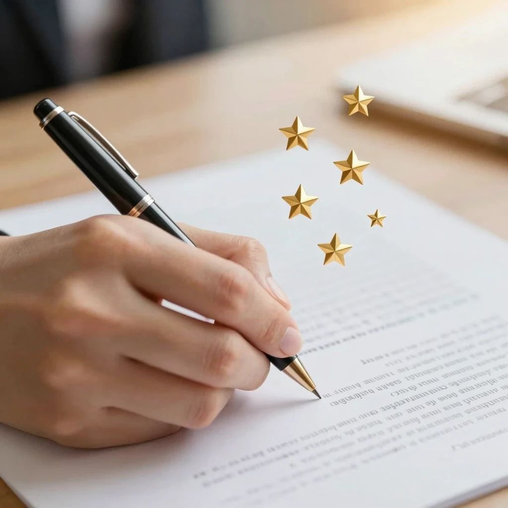 A close-up of a hand holding a stylish pen signing a documen...