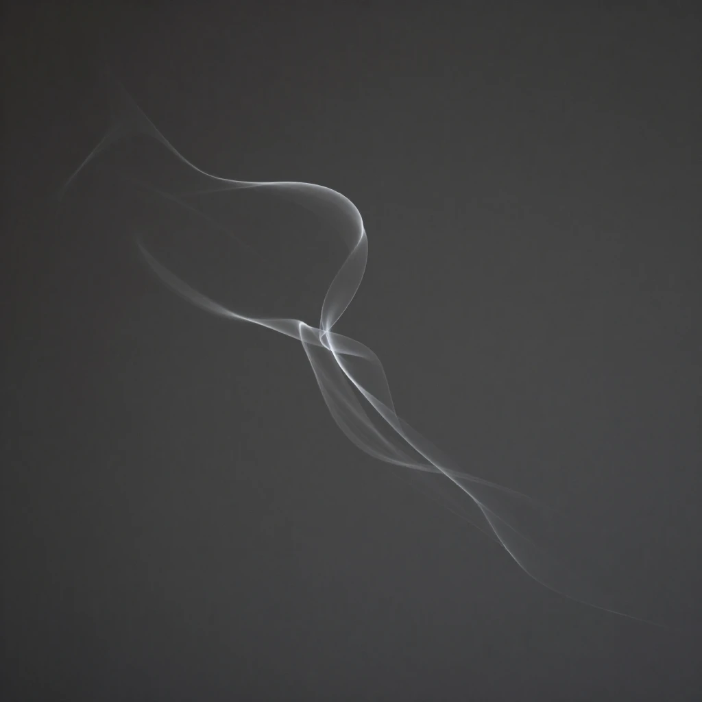 Abstract figures floating gracefully, subtle light trails, e...