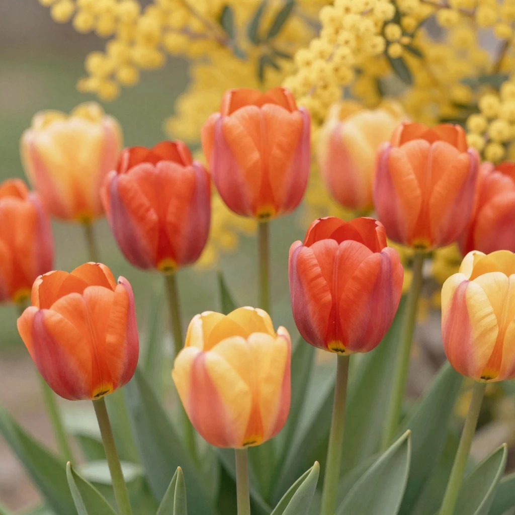 A close-up artistic illustration focusing on a cluster of vi...