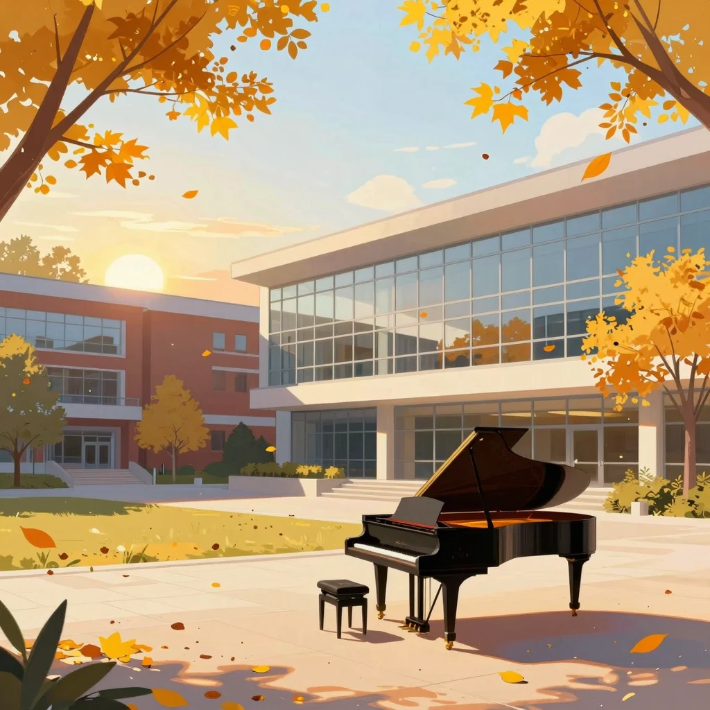 Artistic style illustration of an inspiring academic atmosph...