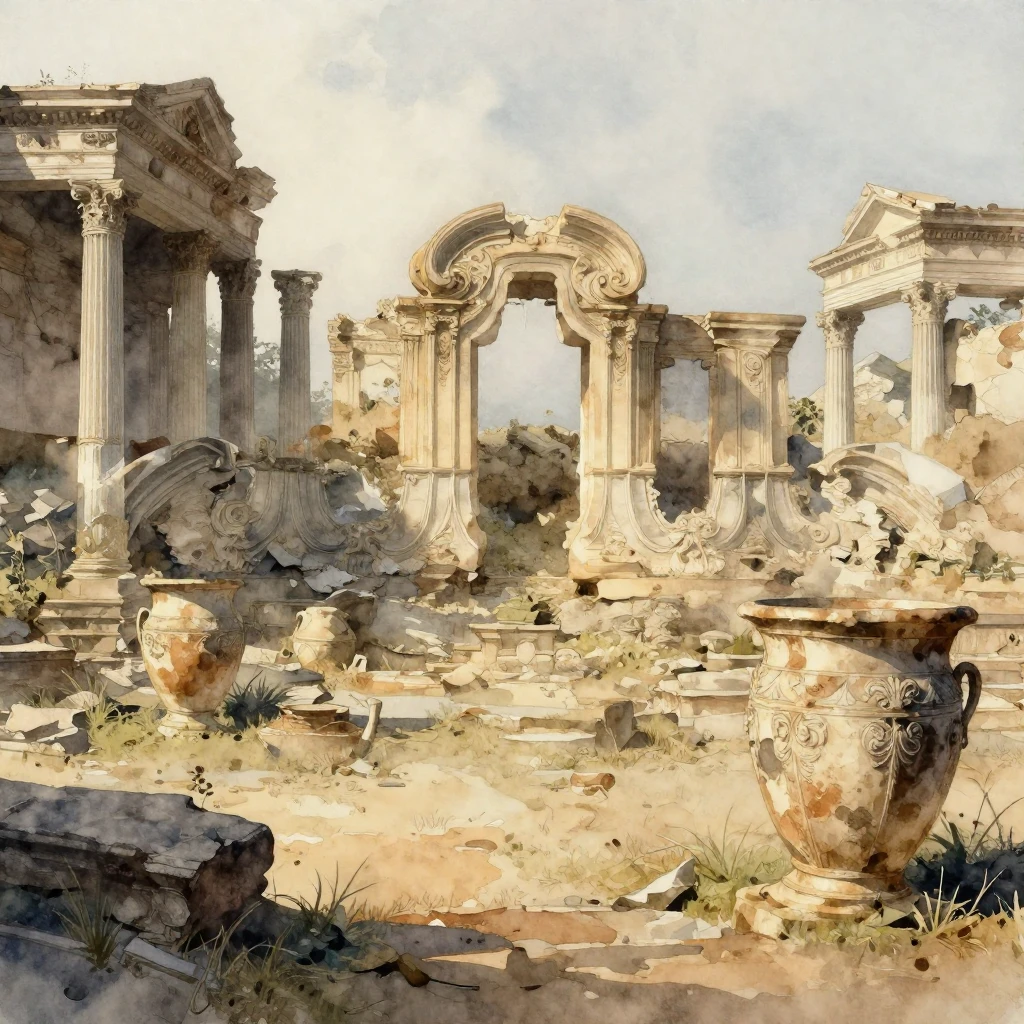 Subtle elements of faded luxury and forgotten power, such as...