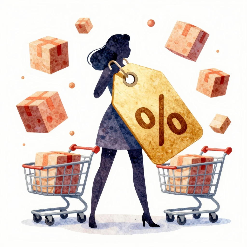 Watercolor style illustration of a silhouette of a woman hol...
